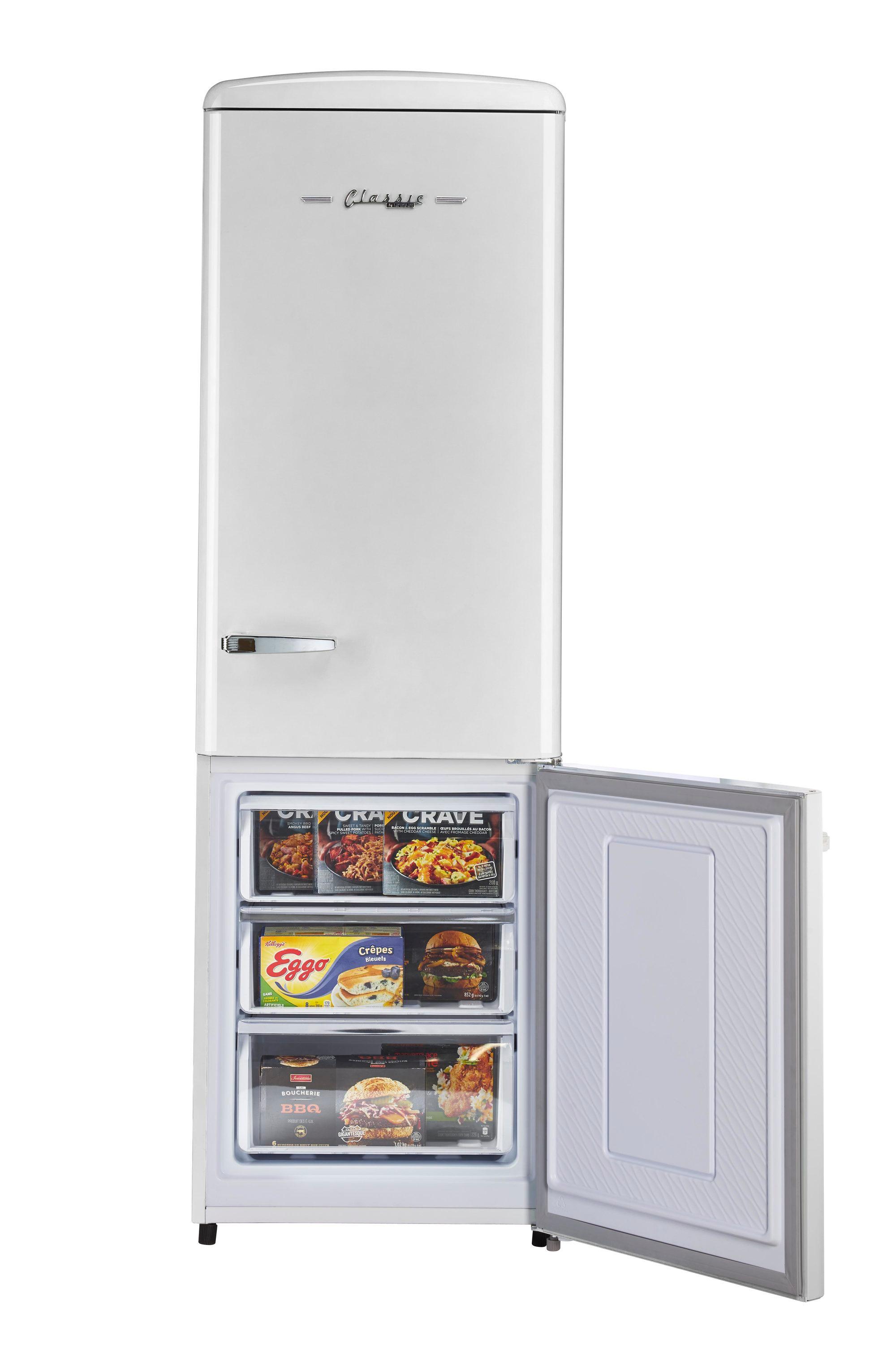 Unique Appliances Classic Retro 23.6" Frost-Free 11.7 cu. ft. Energy Star Certified Bottom Freezer Refrigerator UGP-330L W AC