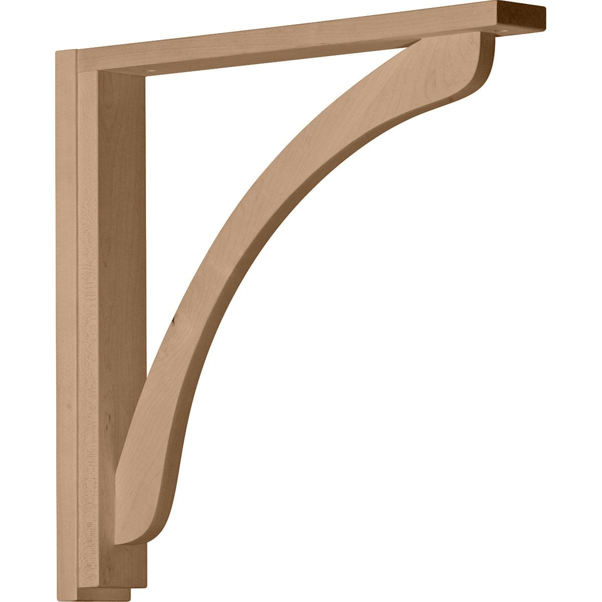 Ekena Millwork Reese H 2.5'' W D Wood Bracket / Corbel