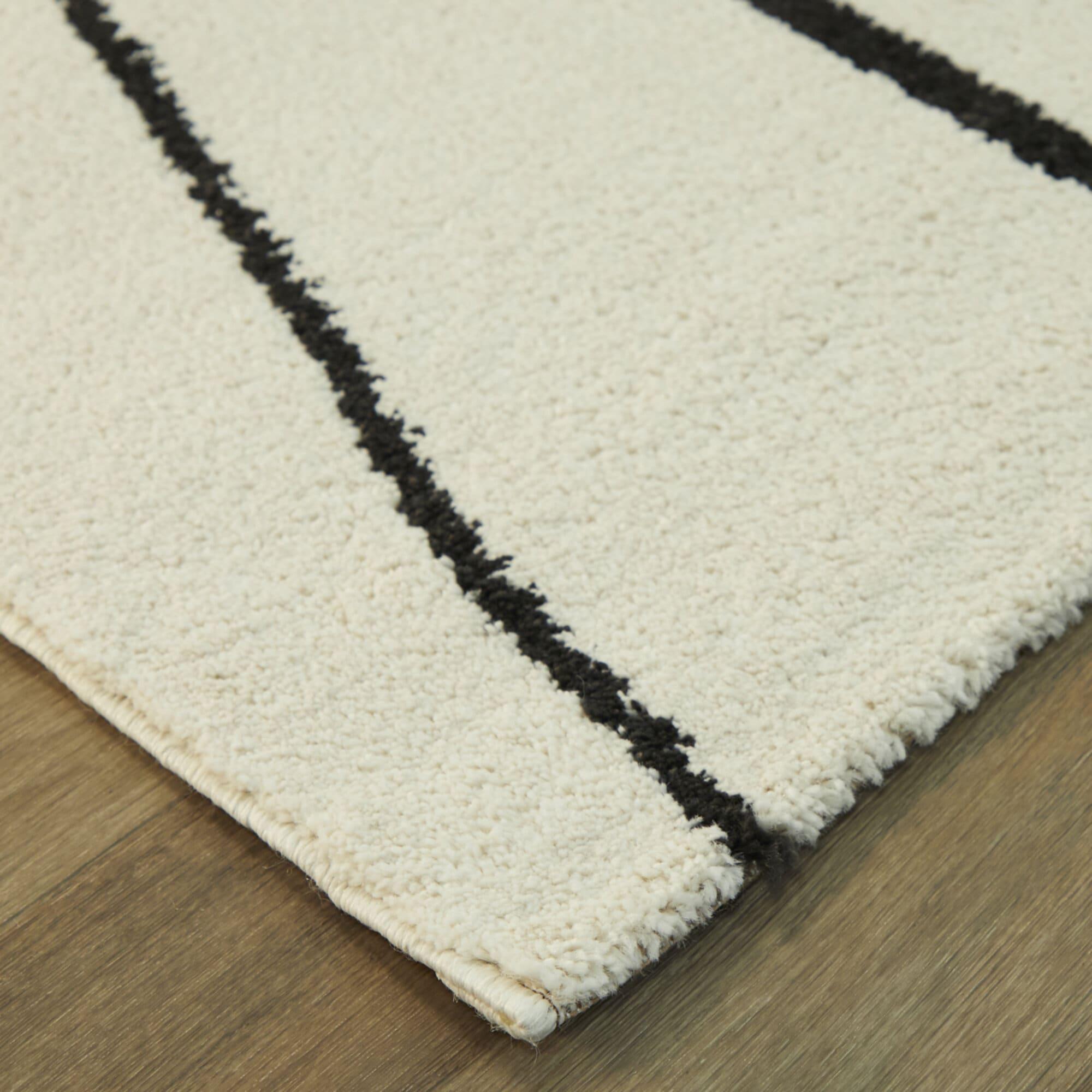 Charcoal Abstract 8' x 10' Reversible Synthetic Area Rug