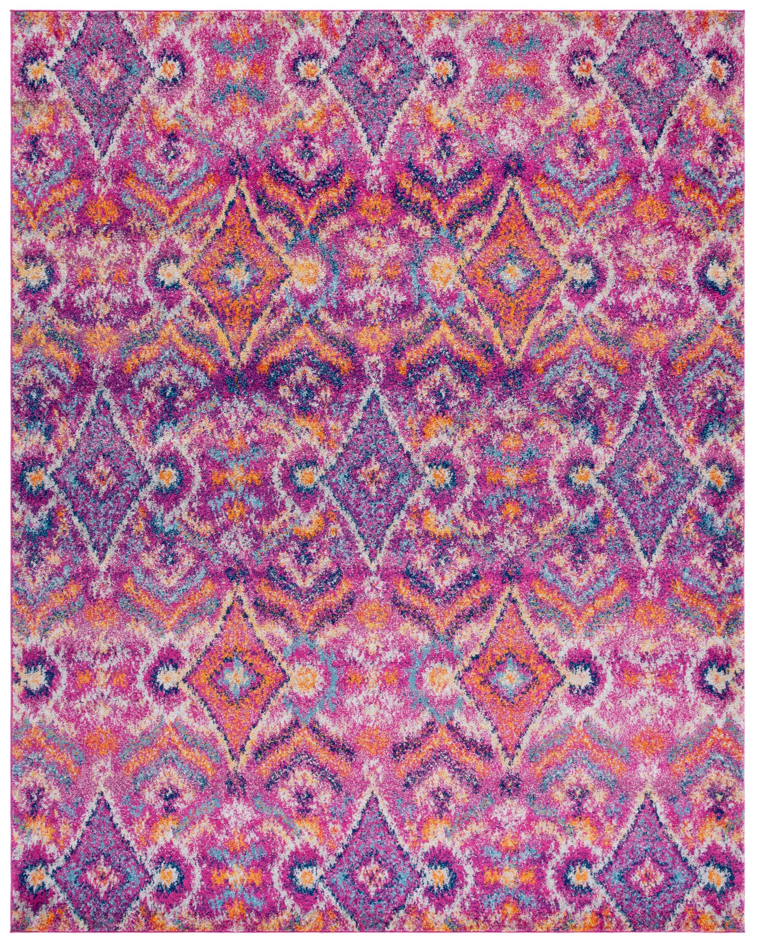 Madison MAD610 Power Loomed Indoor Area Rug - Fuchsia/Multi - 10'x14' - Safavieh.