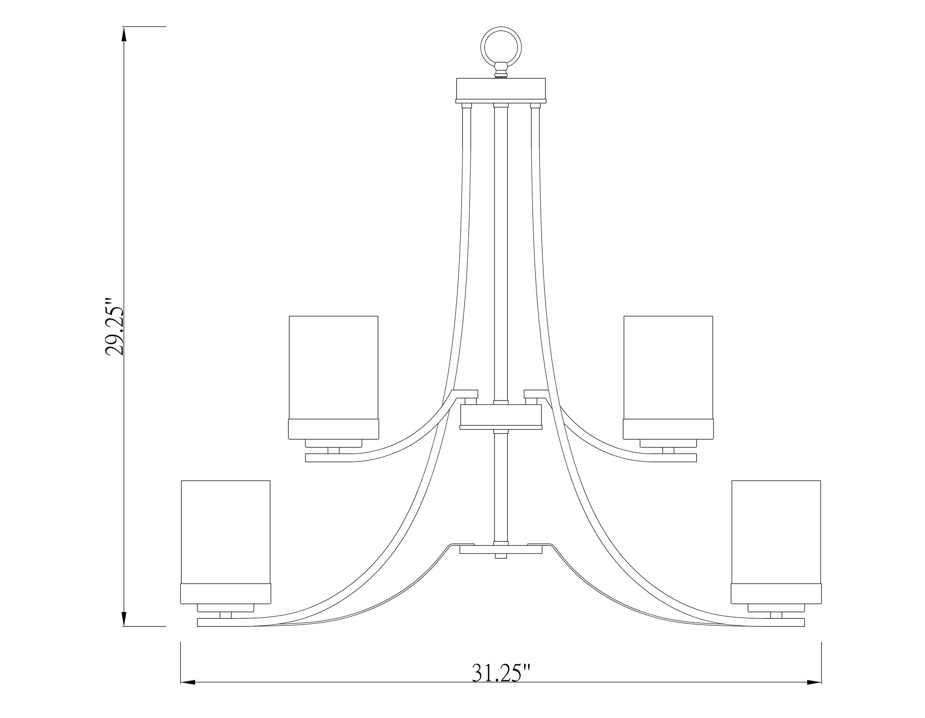 Z-Lite Willow 9 - Light Chandelier in  Matte Black
