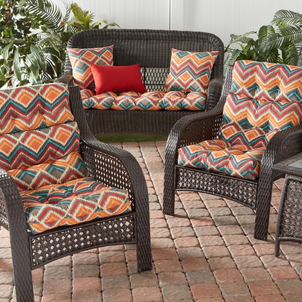 Greendale Home Fashions Surreal 44 x 22 in. Outdoor High Back Chair Cushion