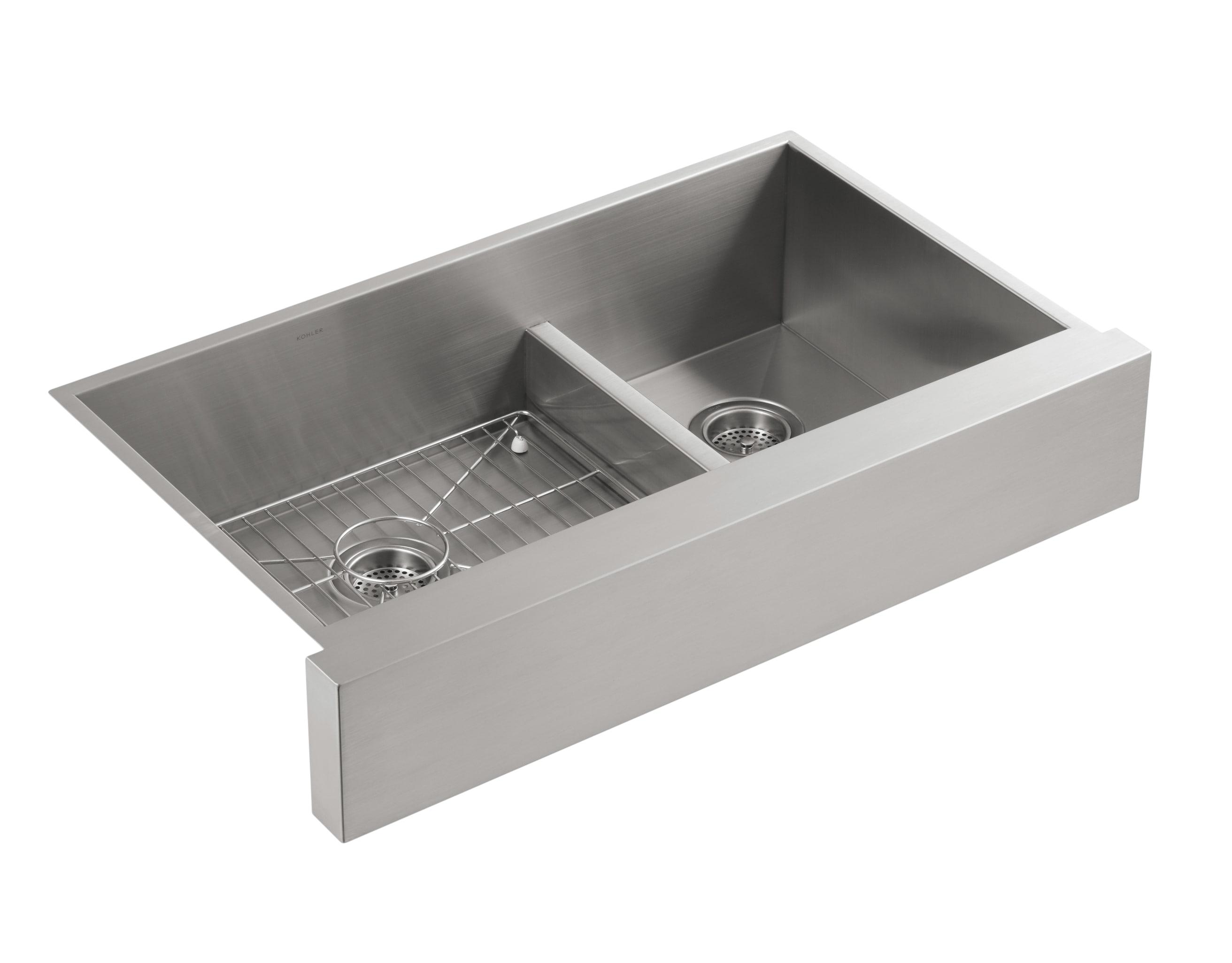 Vault™ 35.5" L x 21.25" W Double Basin Farmhouse Kitchen Sink