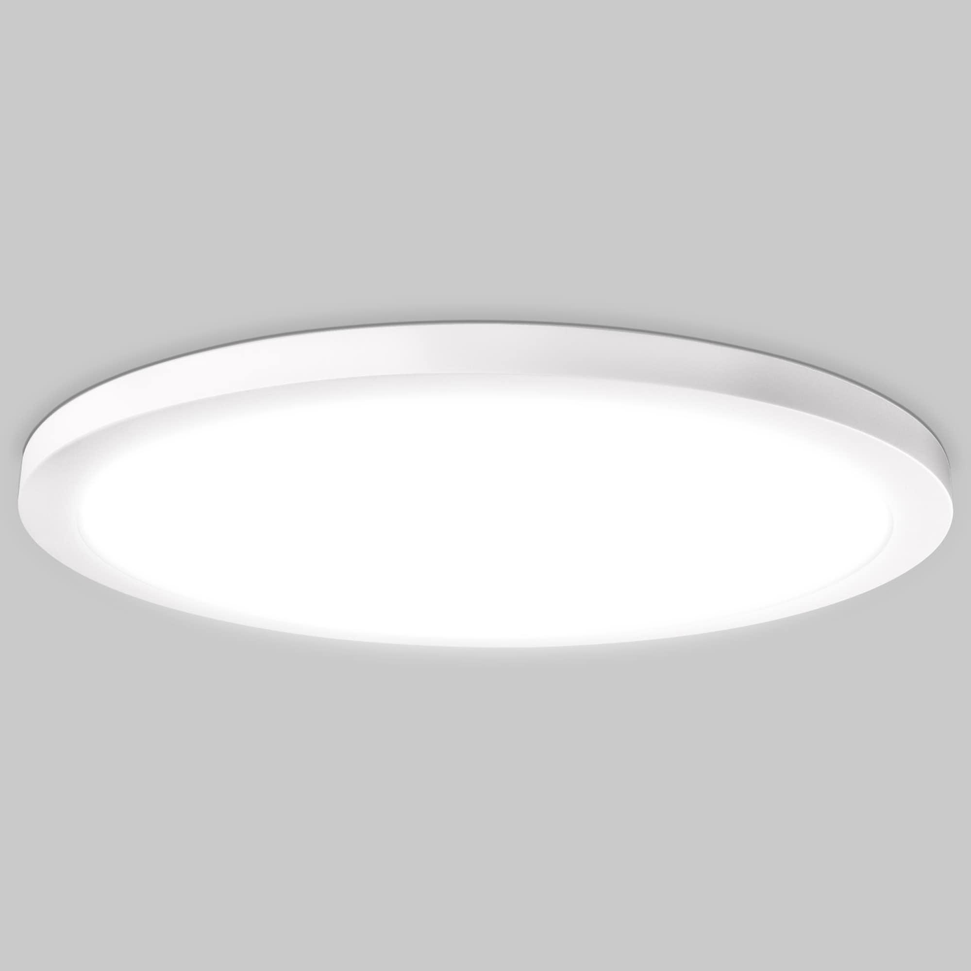 Luxrite 12 Inch Round LED Flush Mount, 22W, 5CCT, 1600 Lumens, IP54 Wet Rated, Dimmable, ETL Listed