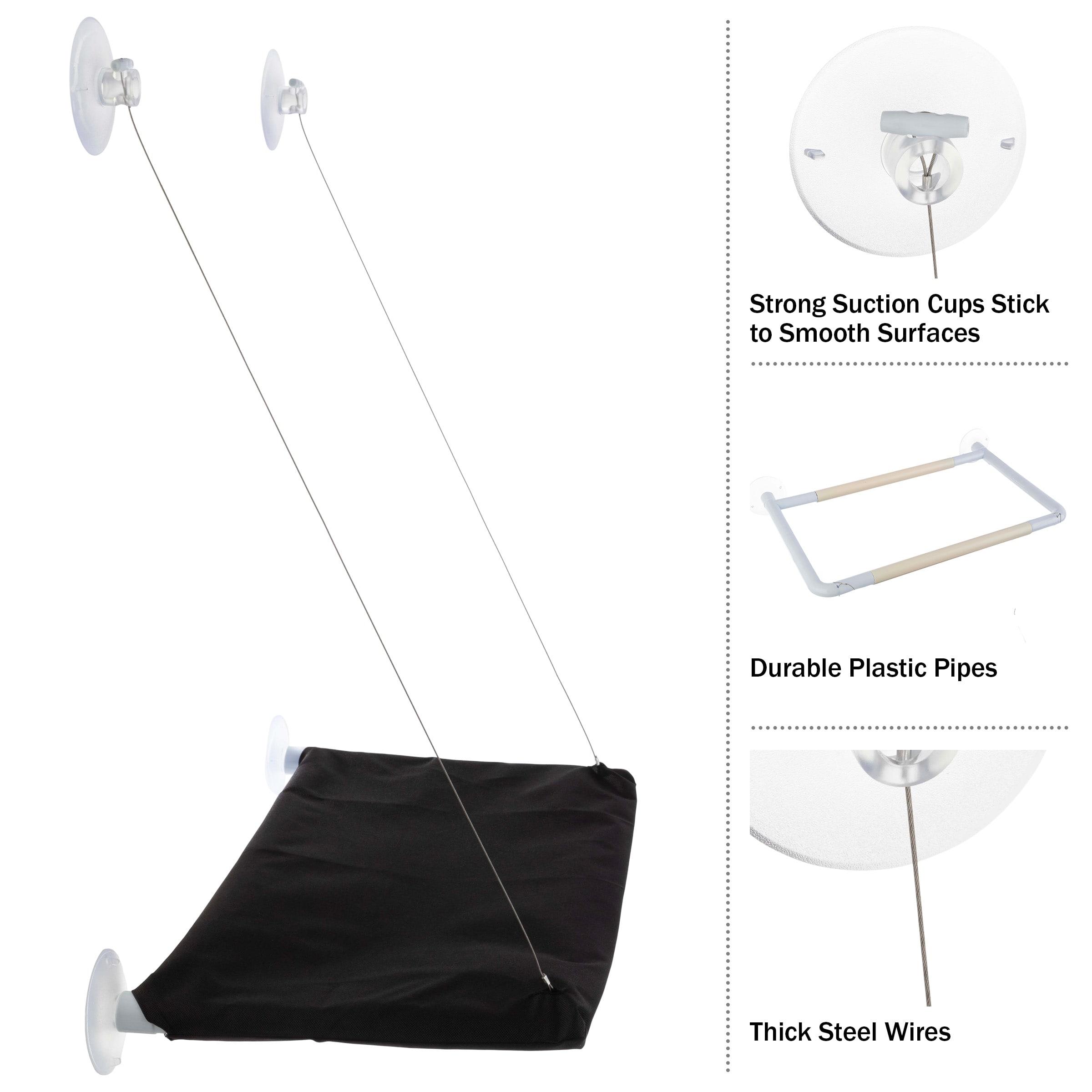 Petmaker PETMAKER Cat Window Perch for Large Cats, Black