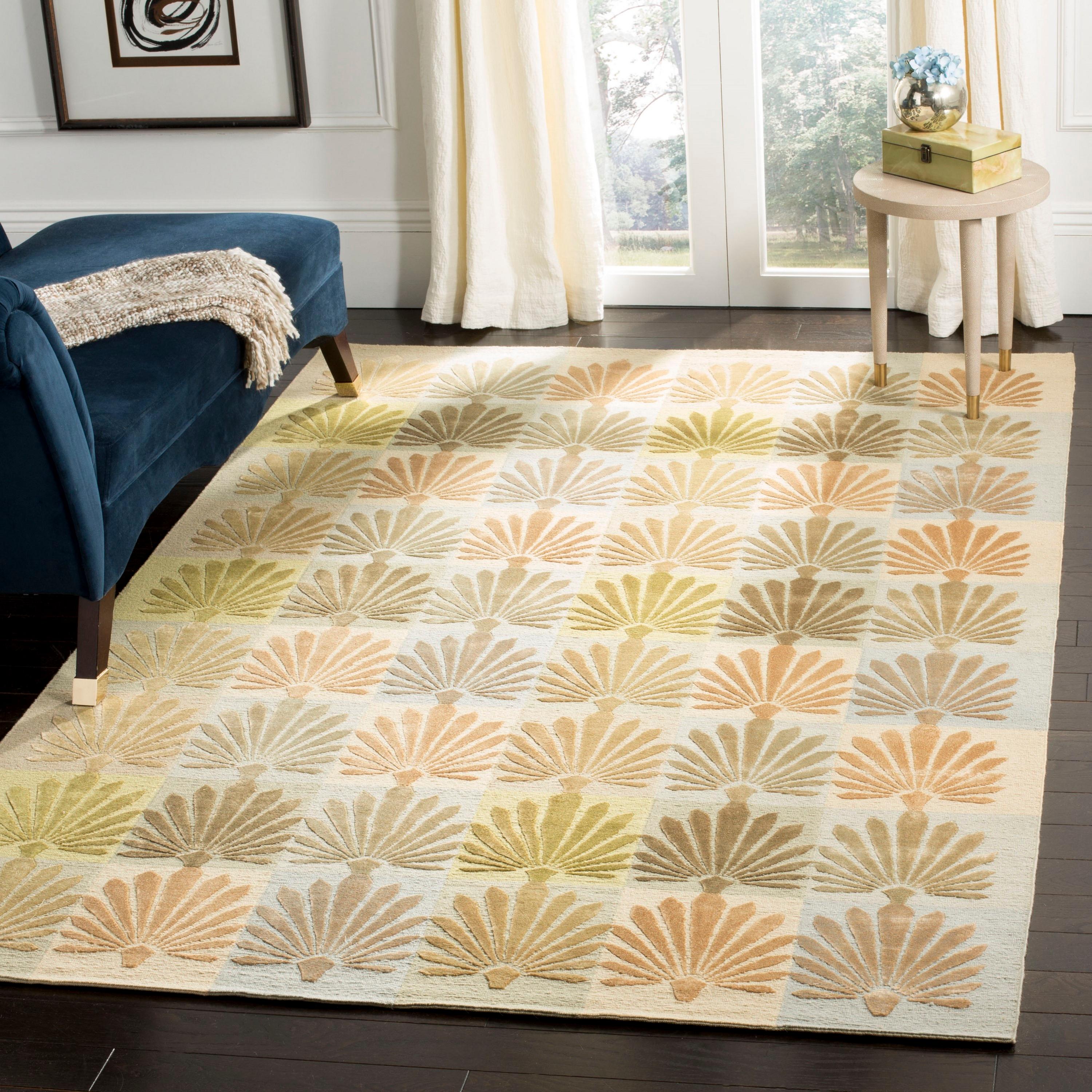 Martha Stewart 90% Wool, 10% Silk Floral Rug