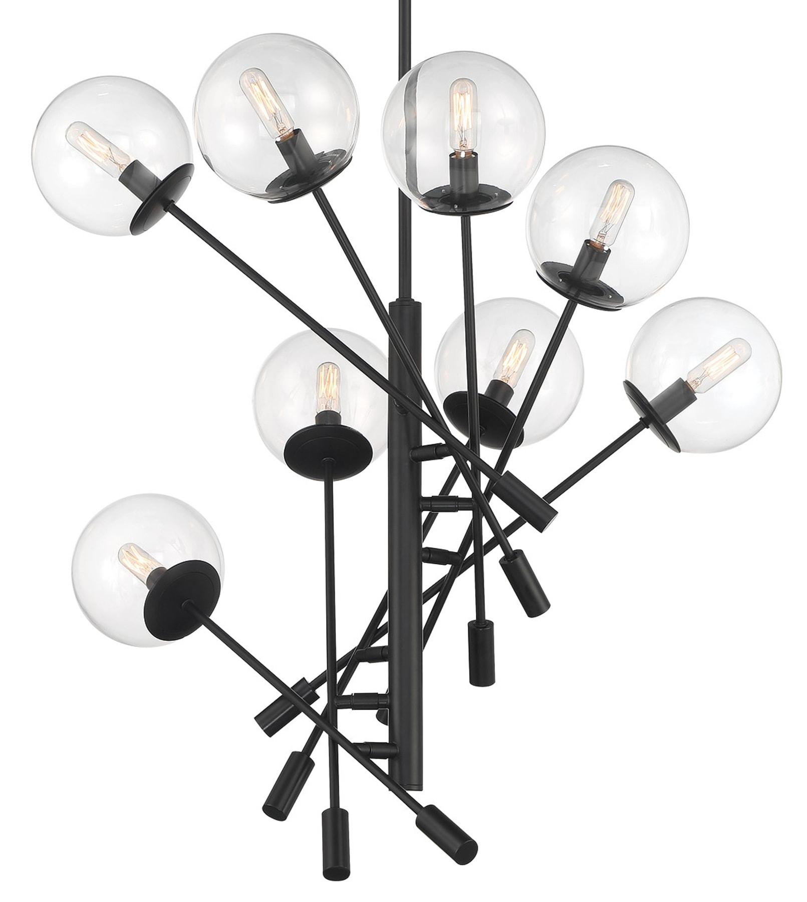 2748-66A-Minka Lavery-Auresa - 8 Light Pendant-24.13 Inches Tall and 32 Inches Wide-Coal Finish