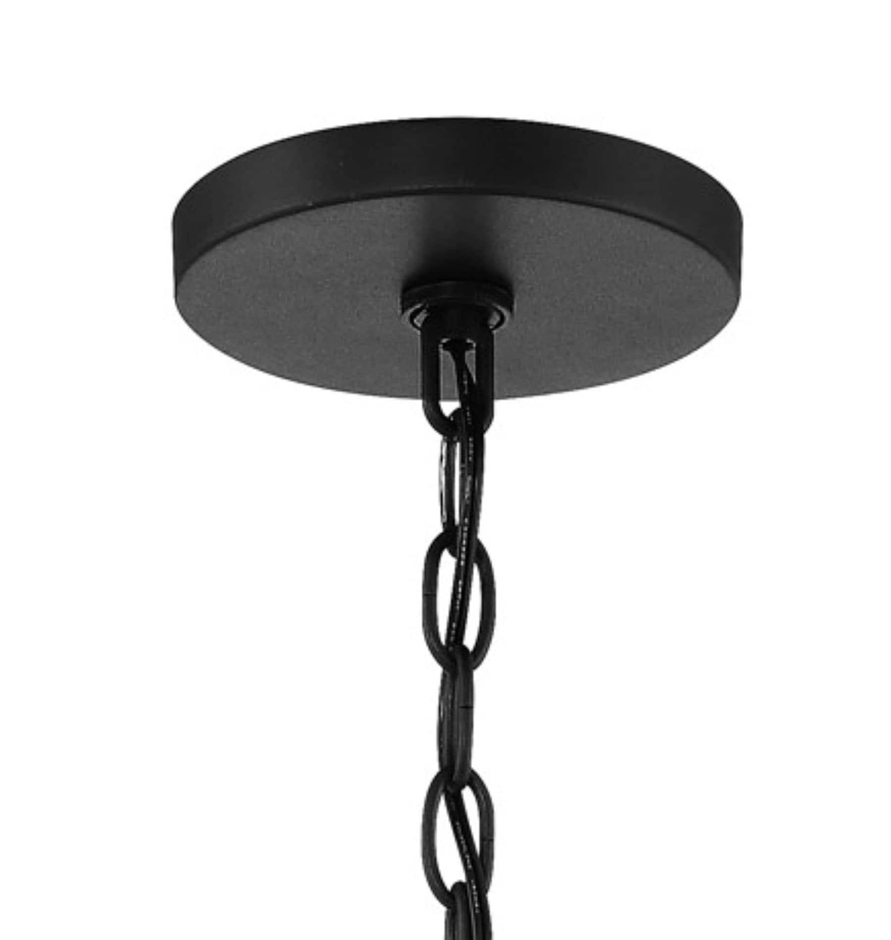 Minka Lavery Sand Coal Pendant Chandelier 25 1/2" Wide Modern Clear Outer White Inner Glass Shade 5-Light Fixture for Dining Room