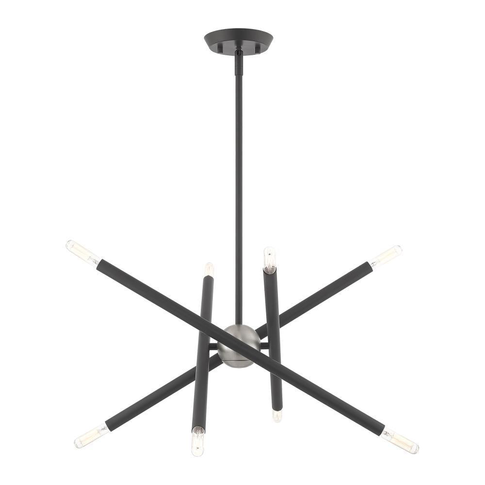 Livex Lighting Soho 8 - Light Chandelier in  Scandinavian Gray