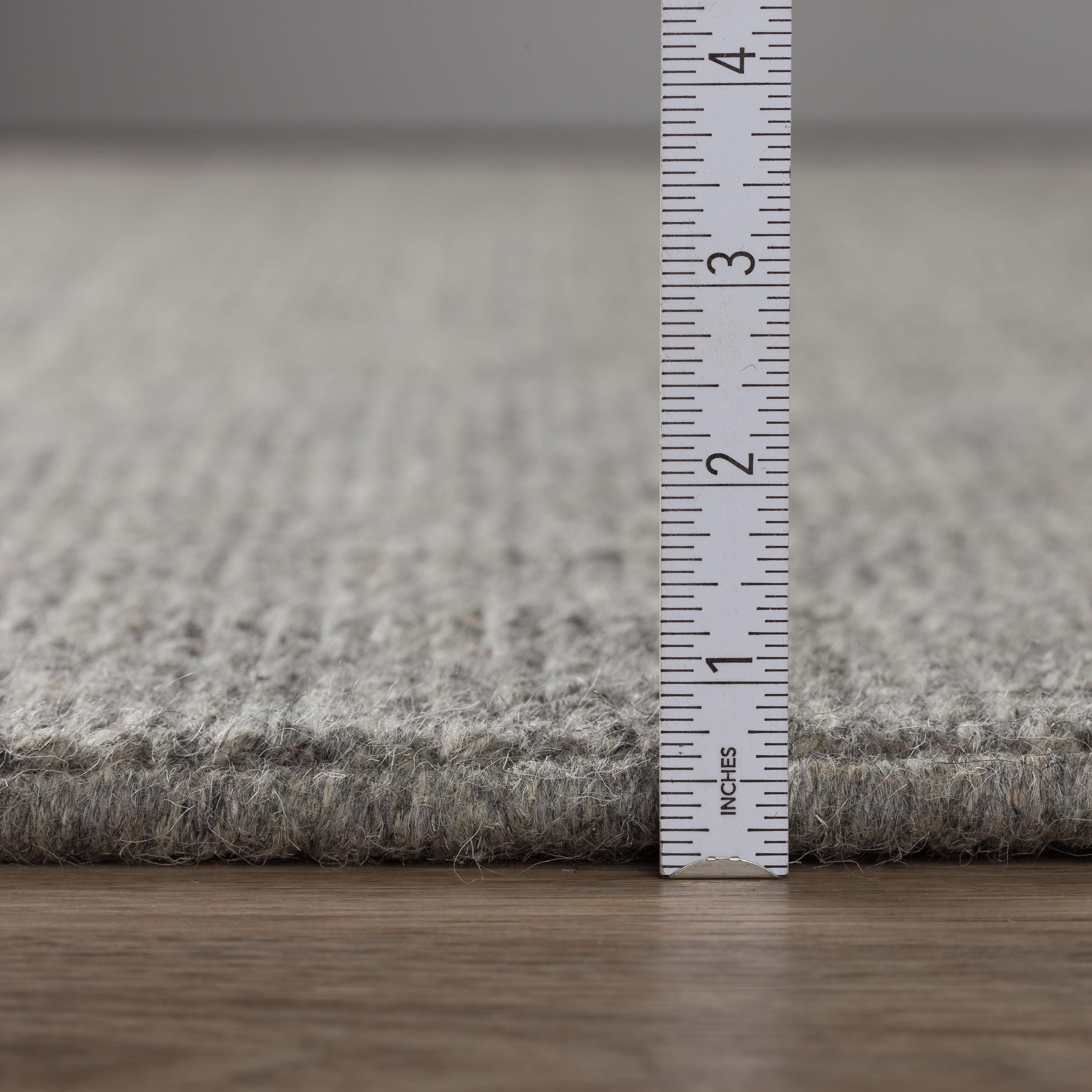 Addison Rugs Jaxon 8' x 10' Rectangle Transitional Wool Area Rug in Pewter Gray
