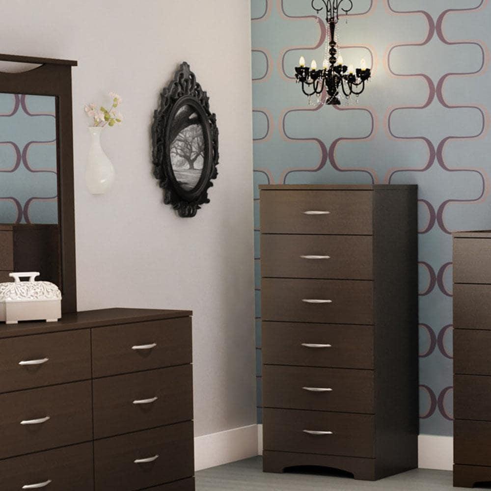 South Shore Step One, Contemporary Chest, Brown