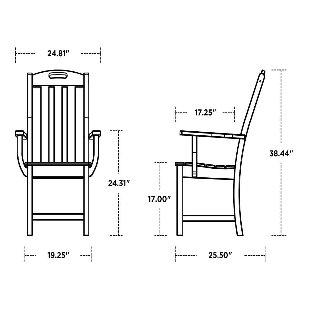 Yacht Club Dining Arm Chair