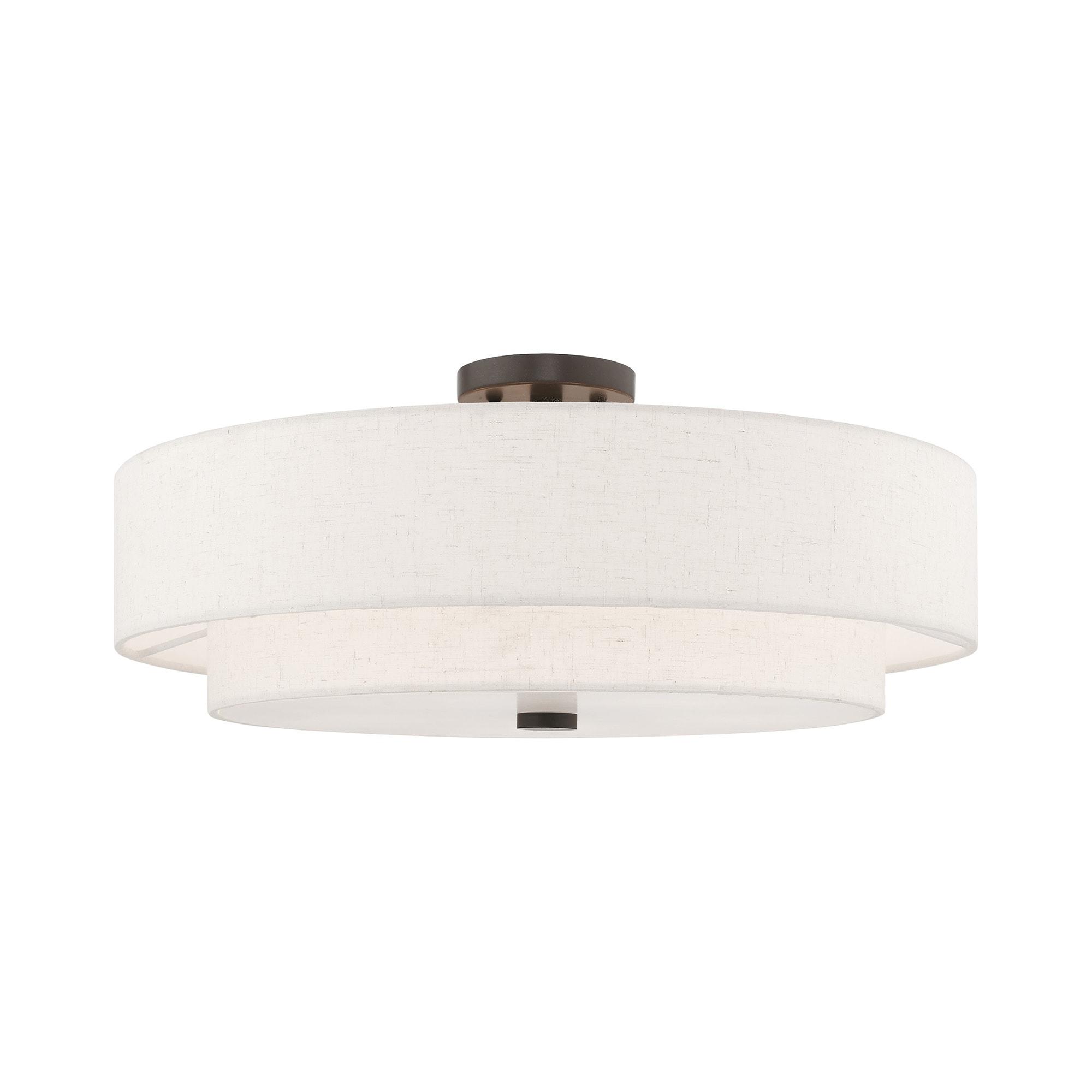Livex Lighting Meridian 5 - Light Semi-Flush Mount in  English Bronze