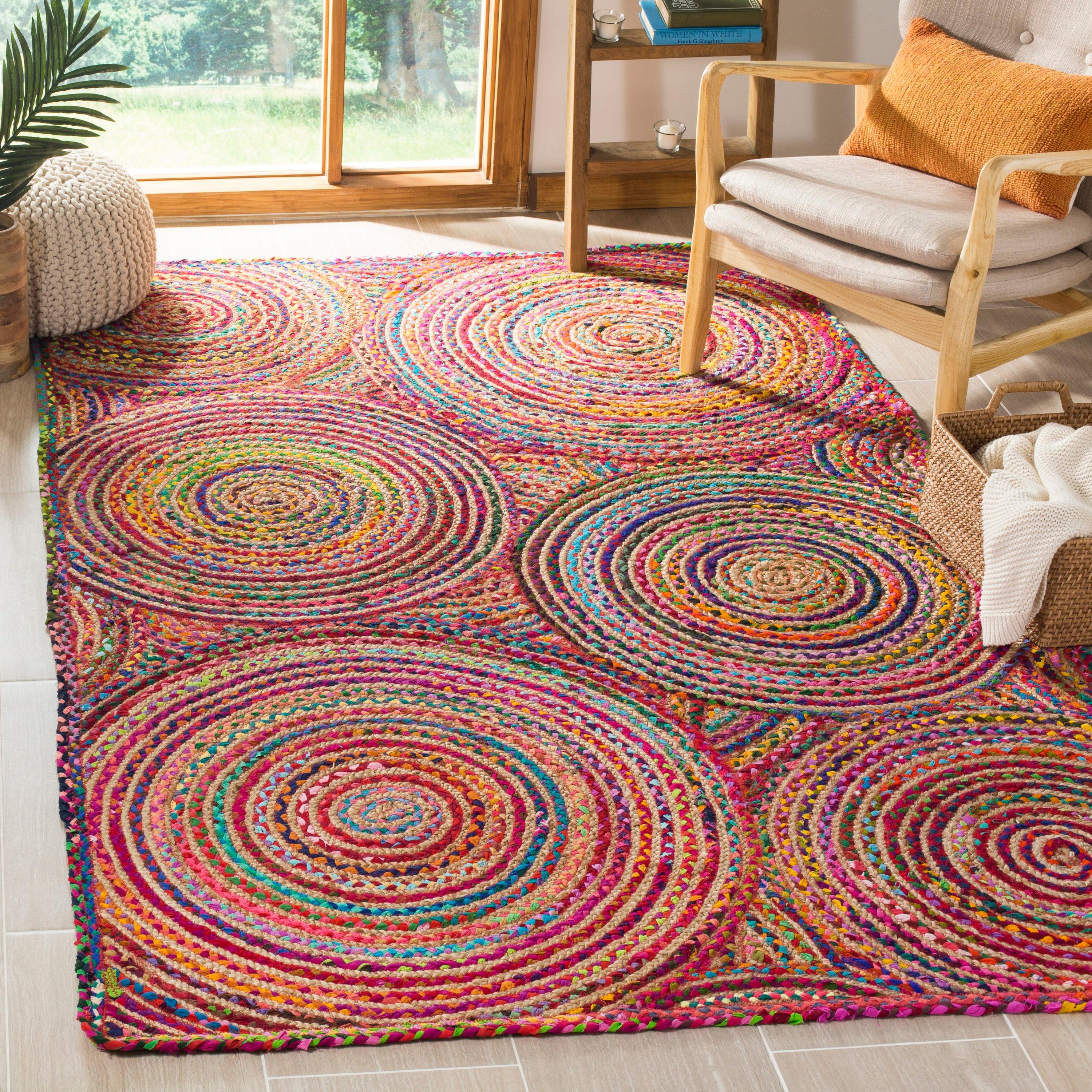 Cape Cod CAP203 Woven Indoor Area Rug - Red/Multi - 2'3"x4' - Safavieh