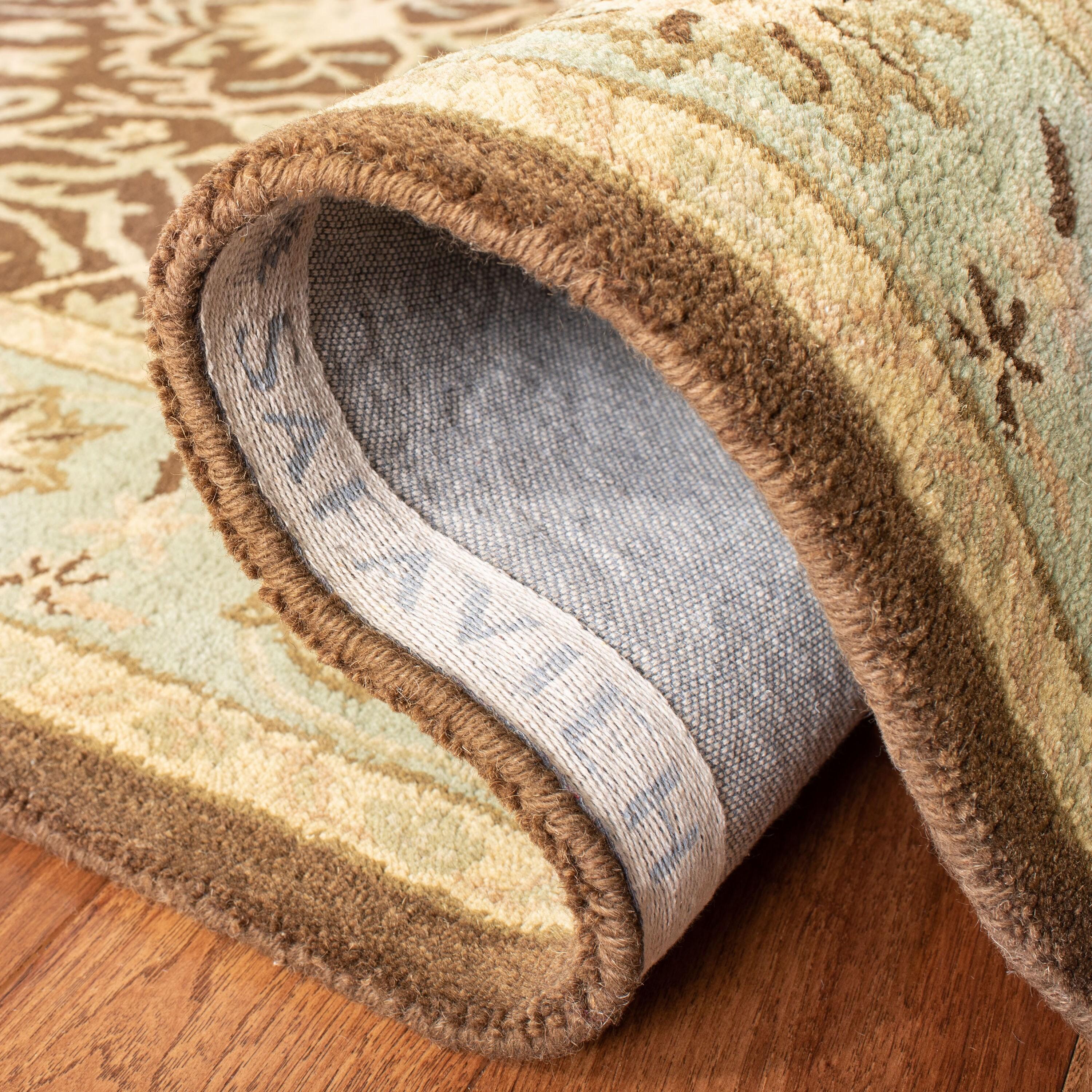 SAFAVIEH Antiquity Toireasa Oriental Wool Runner Rug, Brown/Green, 2'3" x 10'
