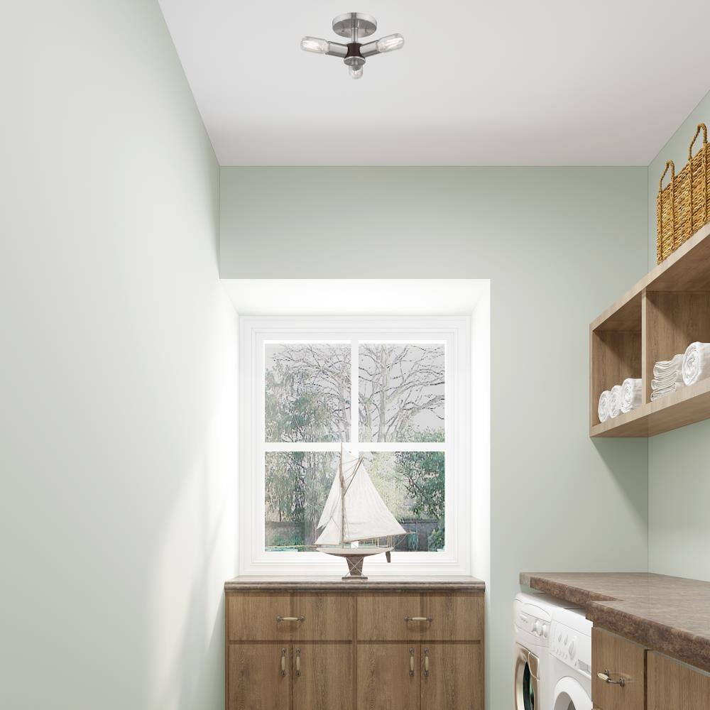 Livex Lighting Copenhagen 3 - Light Flush Mount in  Brushed Nickel