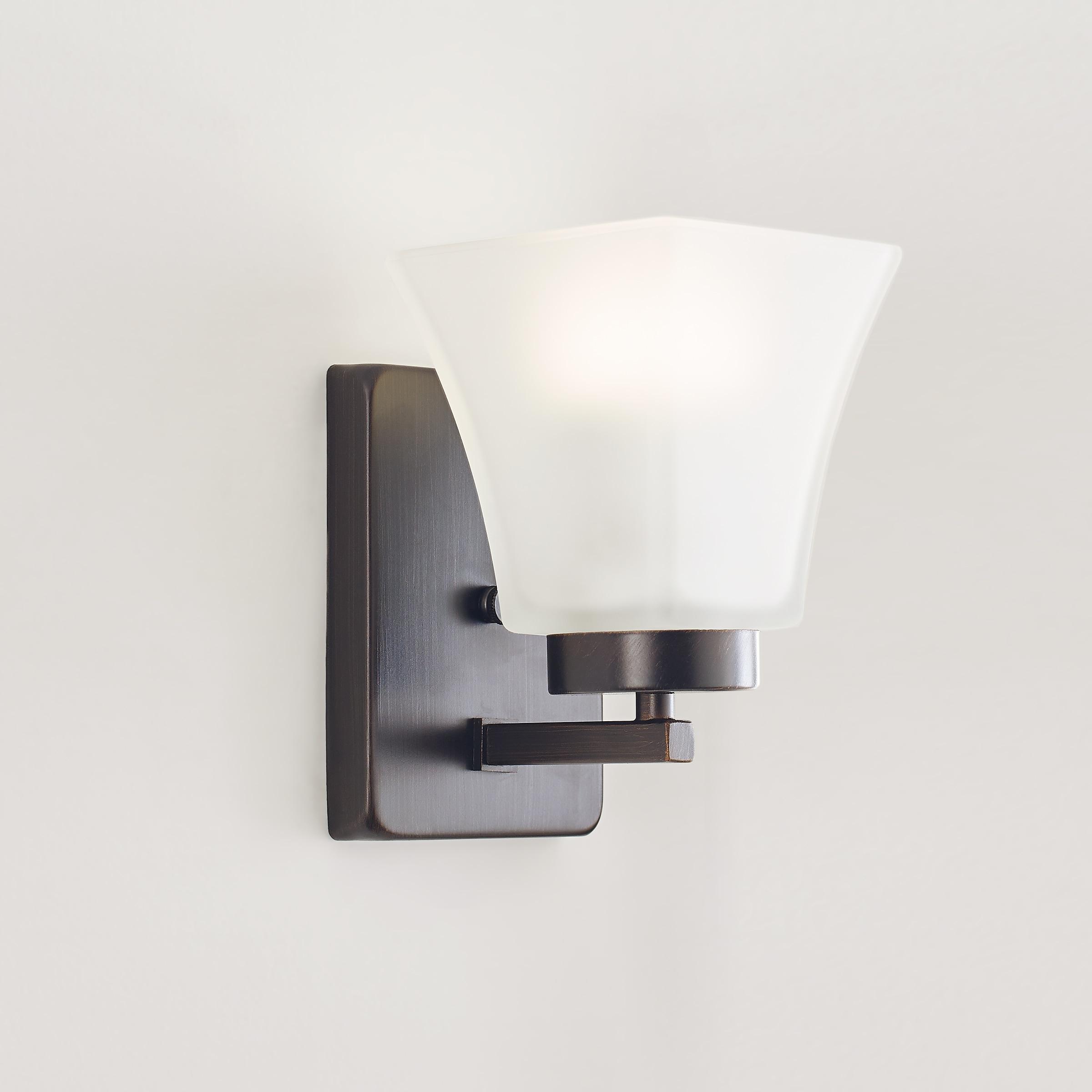 Generation Lighting Bayfield 5.0-in W 1 -Light Antique Brown Transitional Wall Sconce