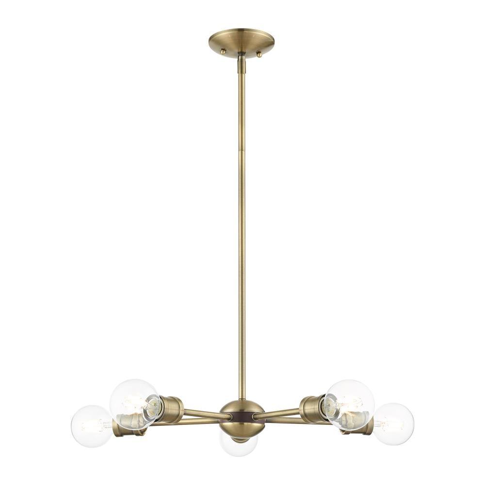 Livex Lighting Lansdale 5 - Light Chandelier in  Antique Brass/Bronze