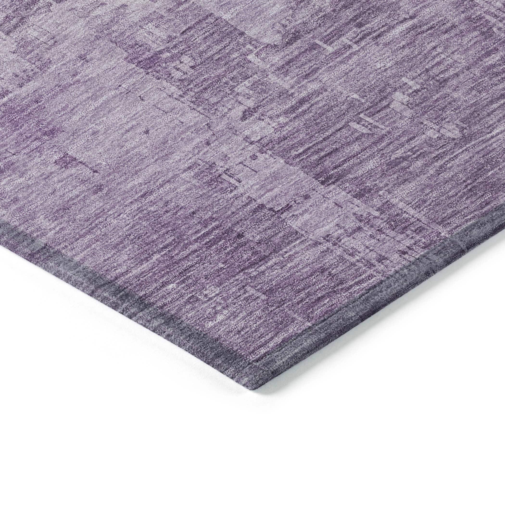 Machine Washable Indoor/Outdoor Claudian ACN1650 Lavender Rug