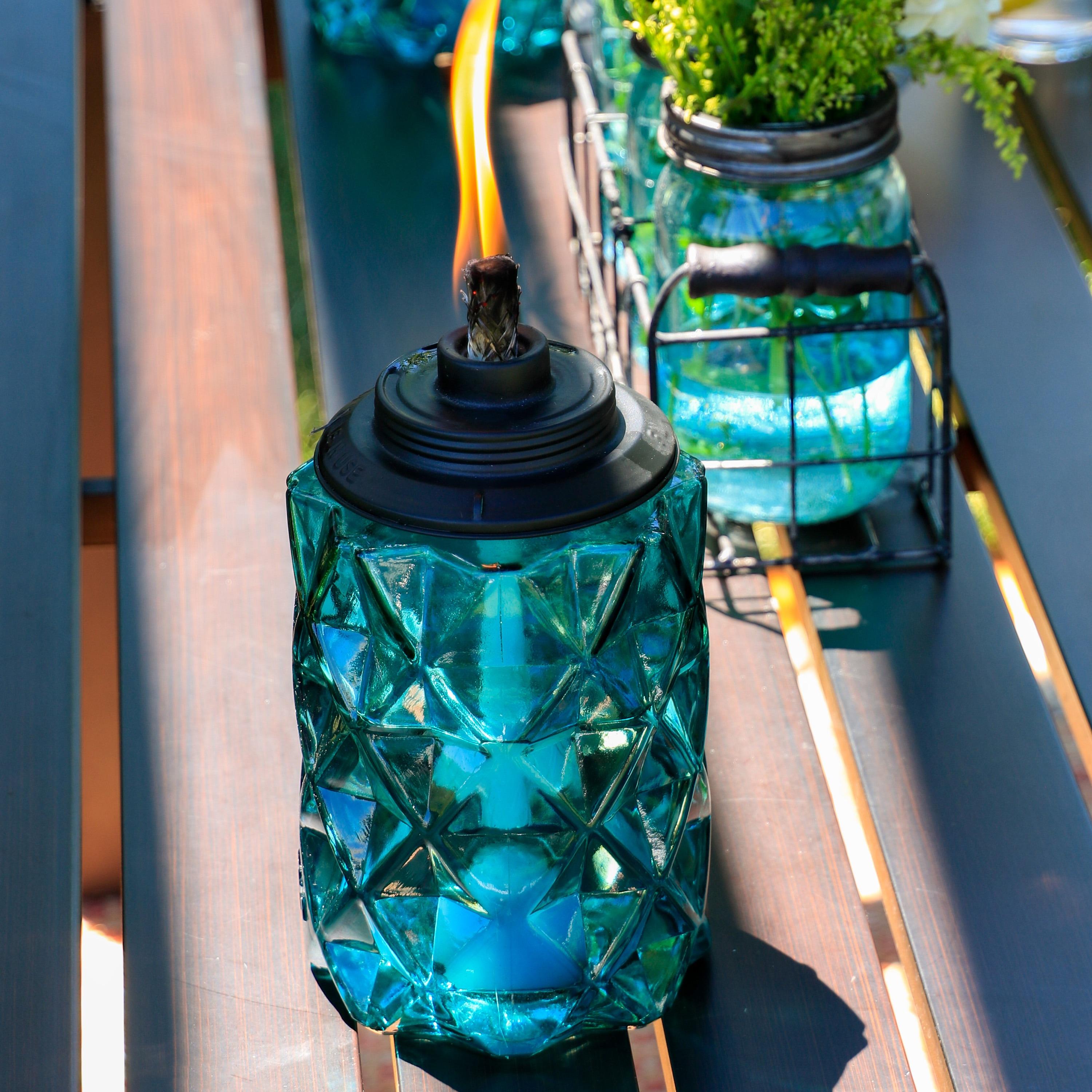 TIKI Brand TIKI® Brand Easy Install 65 Inch TIKI Torch Topaz Blue (Set of 2)