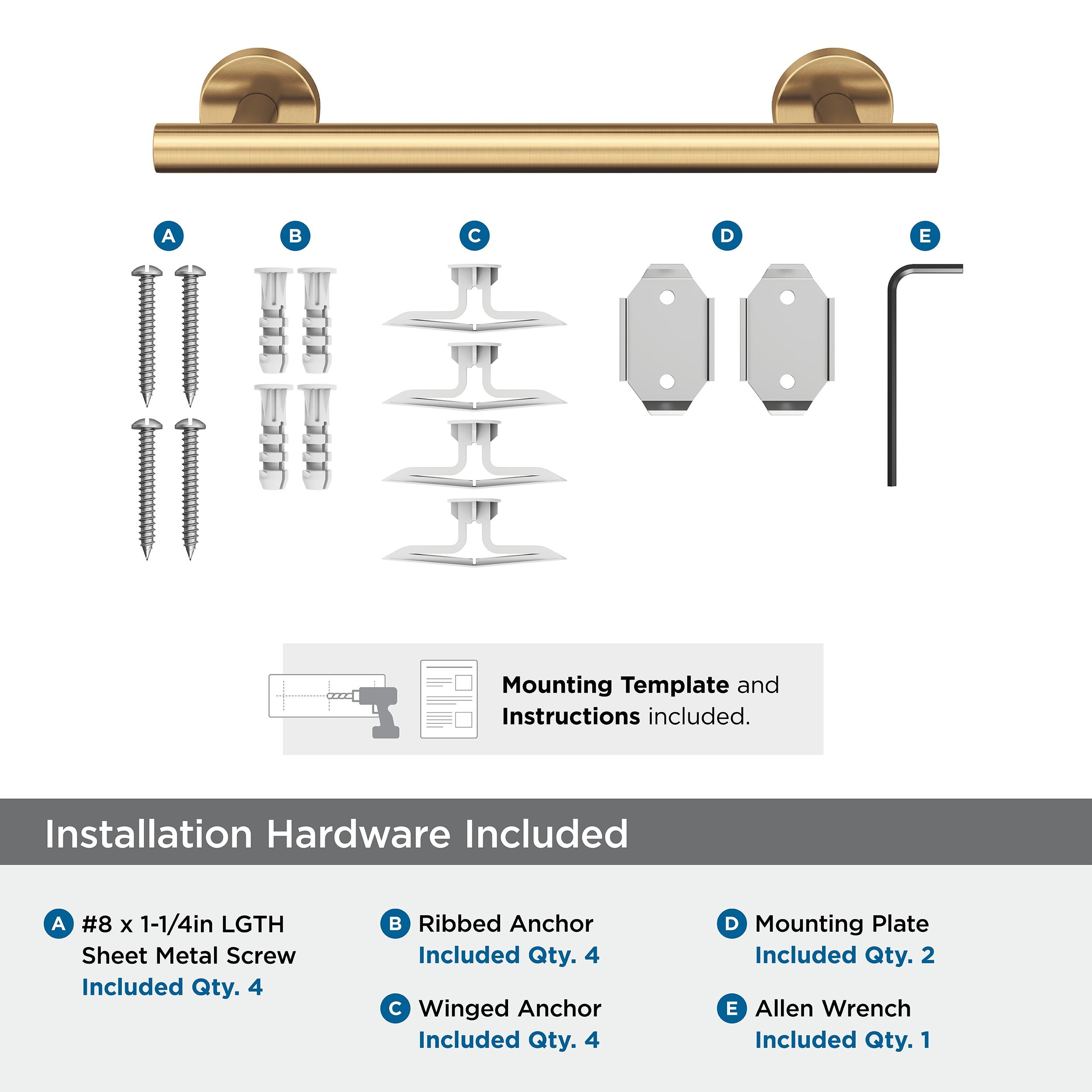 Amerock Arrondi Champagne Bronze 9 inch (229mm) Towel Bar