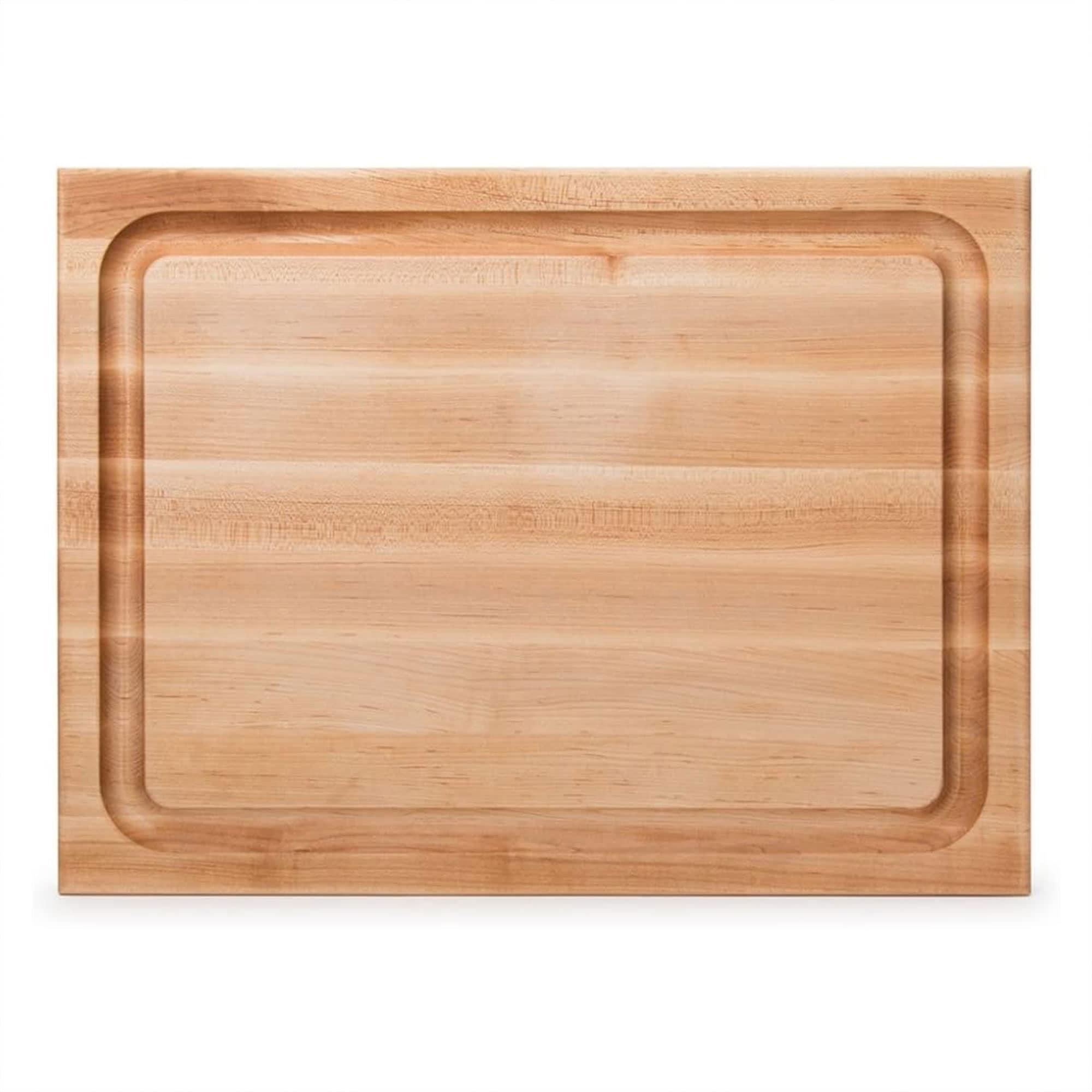 John Boos Chef's Edge Grain 1.5" Maple Cutting/Carving Board with Juice Groove