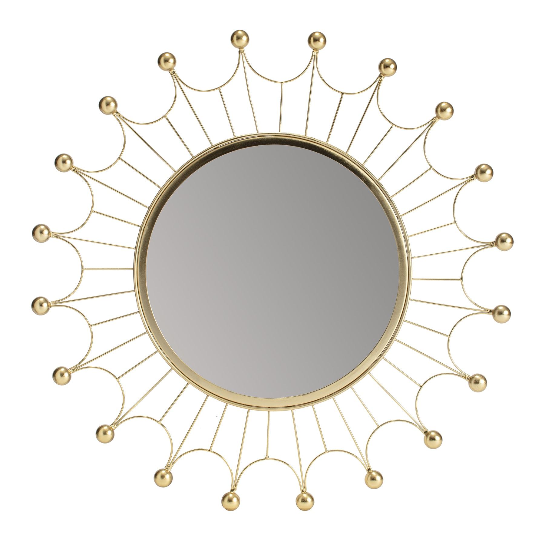 Habitat Evander Gold Bulb Wall Mirror