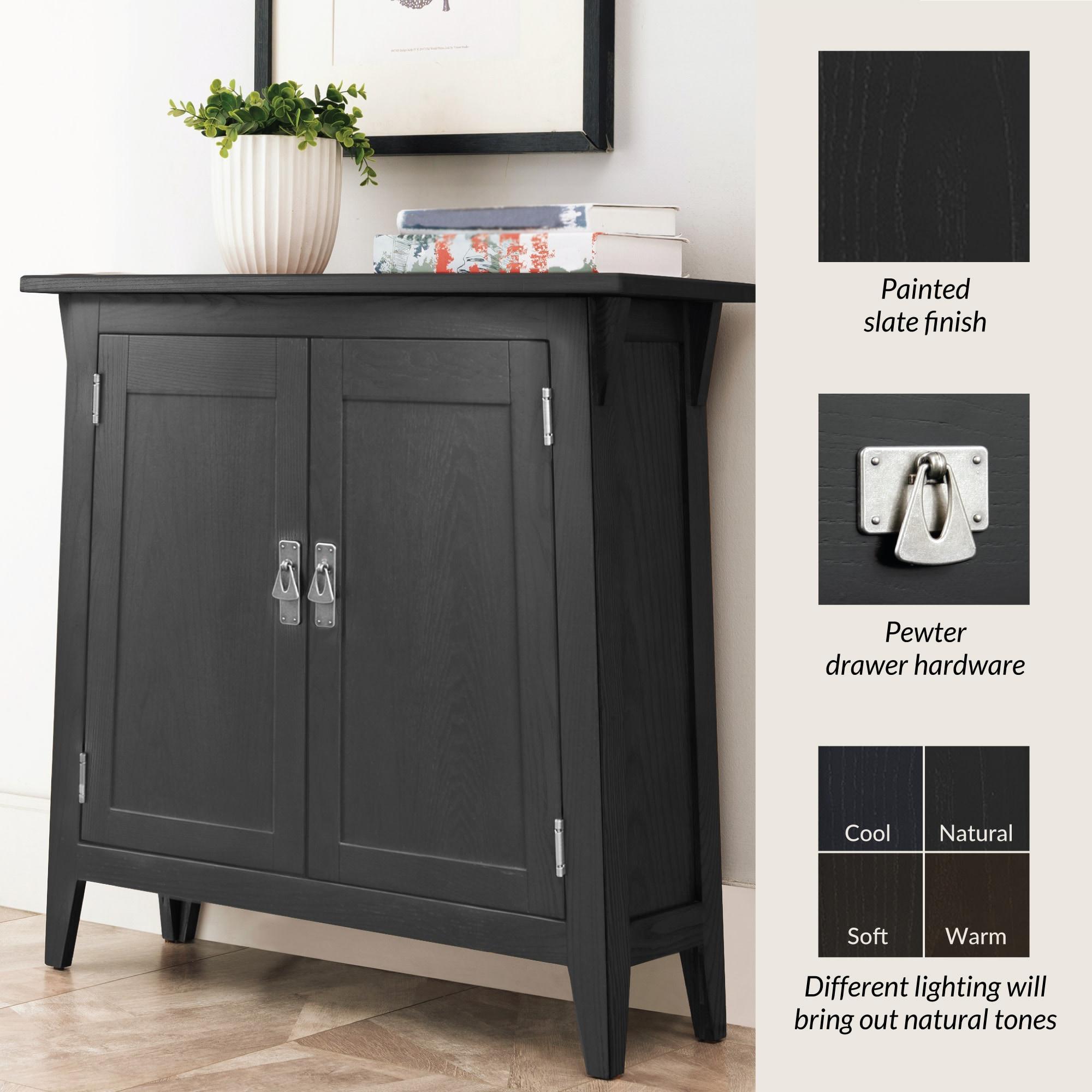 Mission Solid + Manufactured Wood Foyer Hall Cabinet Stand