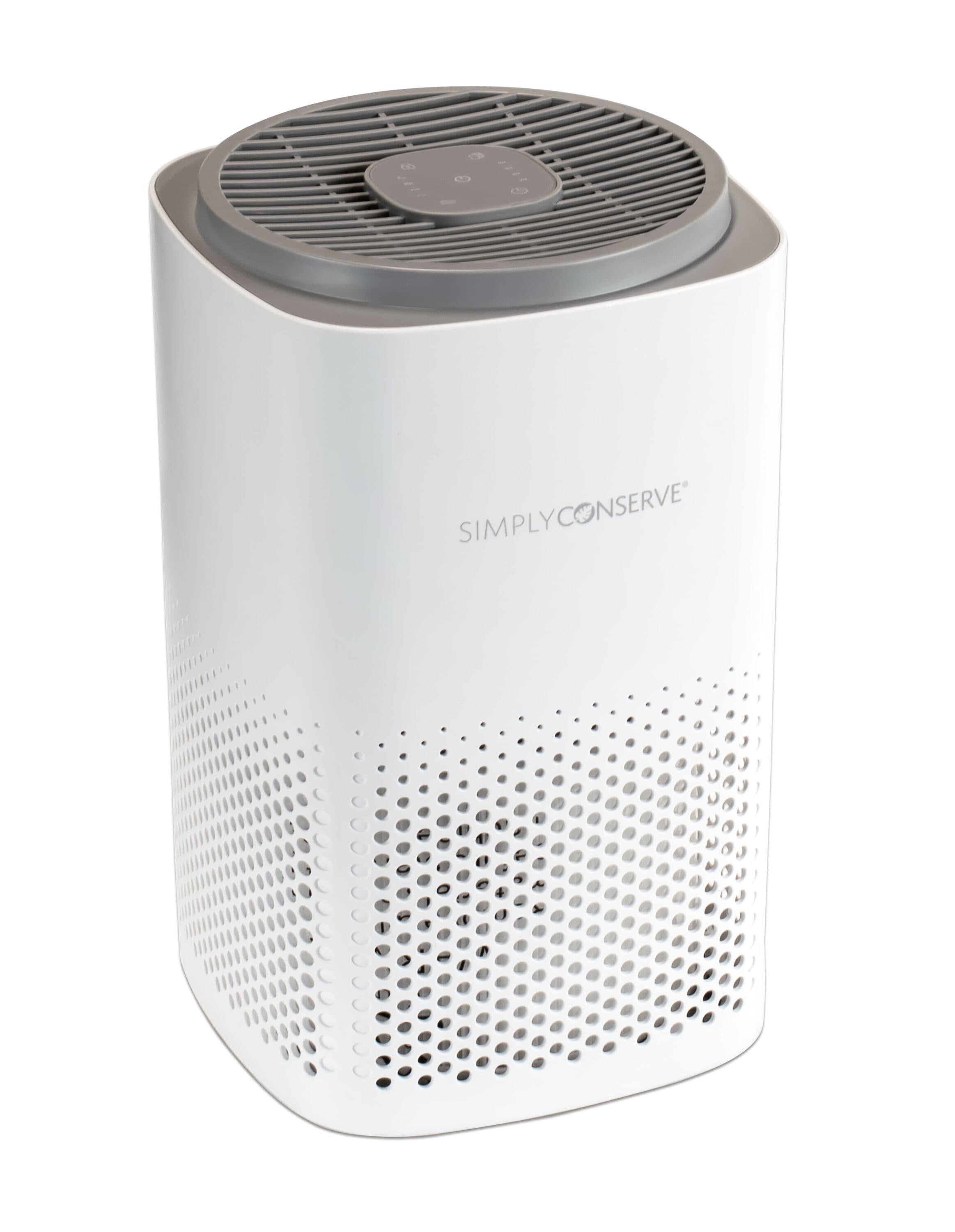 Simply Conserve Tabletop Air Purifier with True HEPA Filter for 180 Cubic Feet