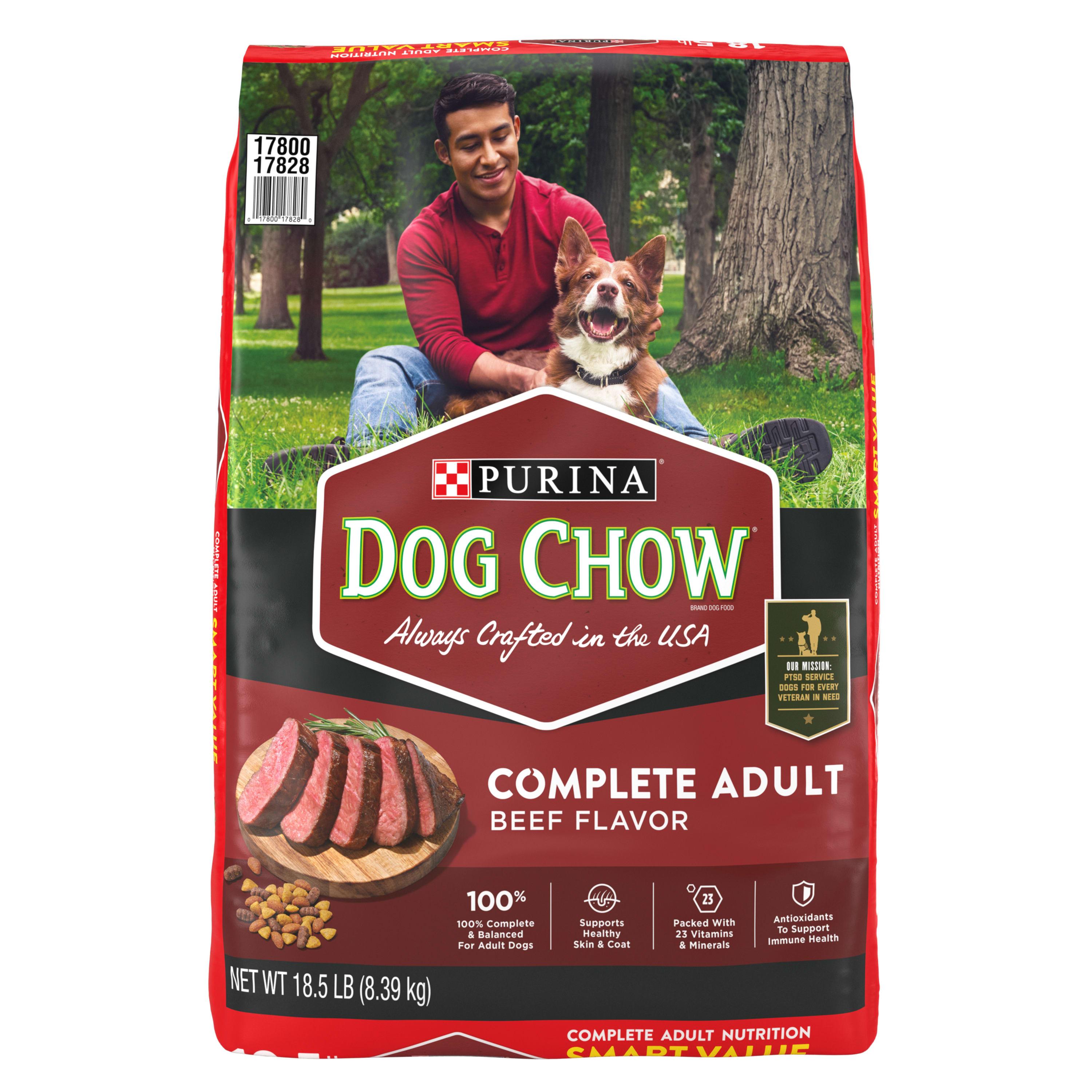 Purina Dog Chow with Real Beef Adult Complete & Balanced Dry Dog Food