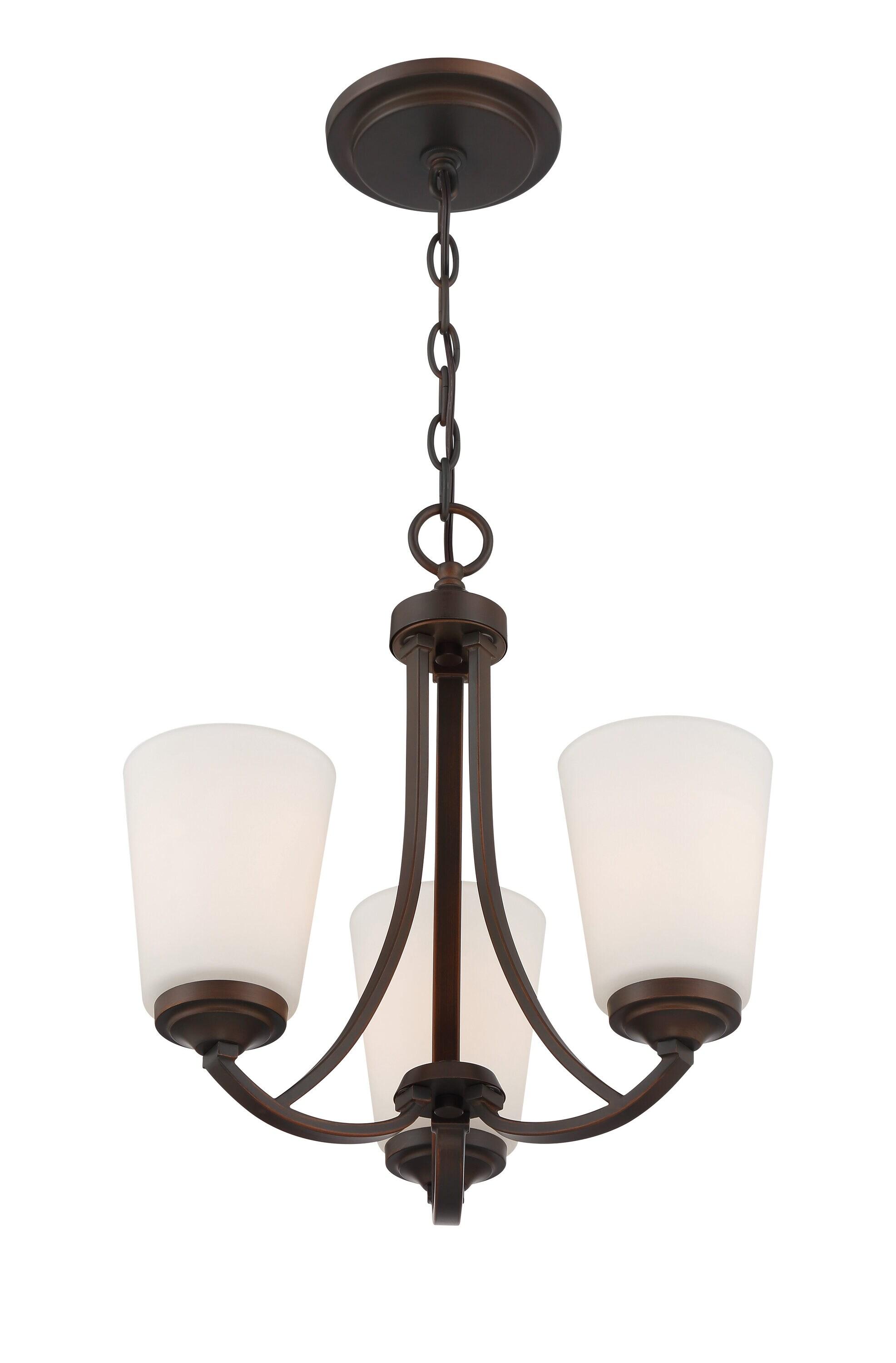 Minka Lavery 4963-284 Overland Park 3 Light Mini Chandelier in Vintage Bronze