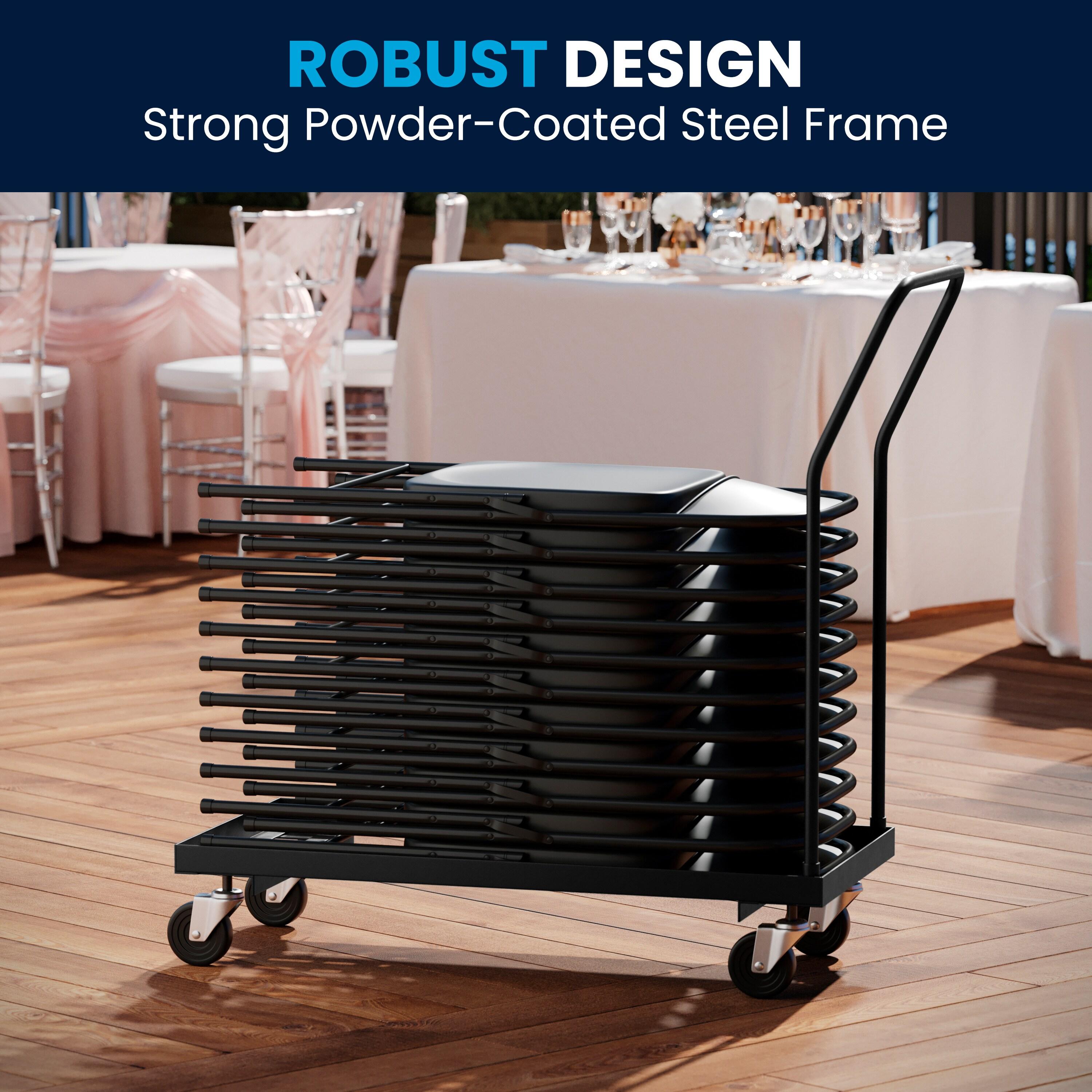 Regency L-Shaped Steel Folding Chair Dolly