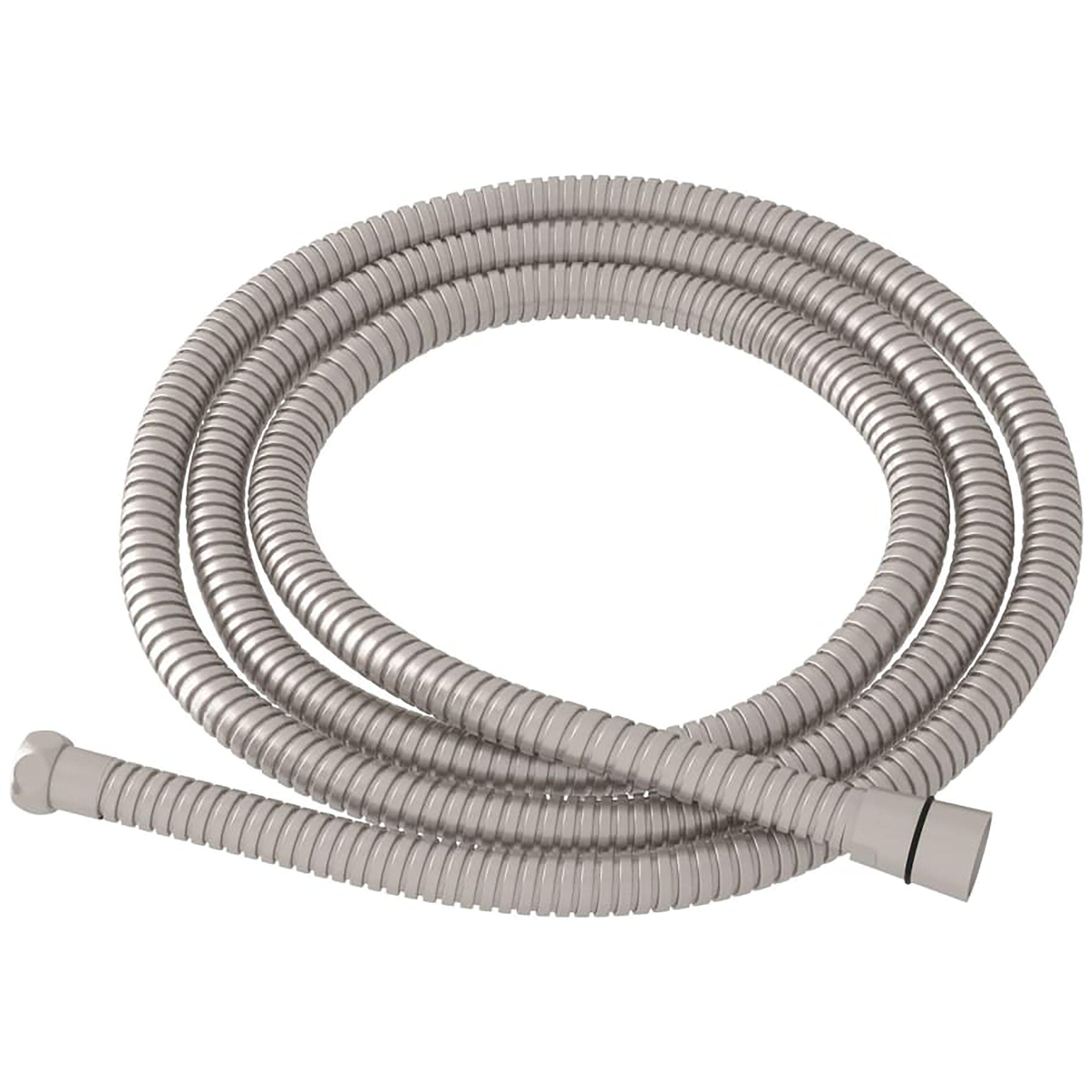 Rohl Flexible Metal Hose 59" Or 1500Mm Standard Length Double Spiral 1/2"F X 1/2"F In Satin Nickel