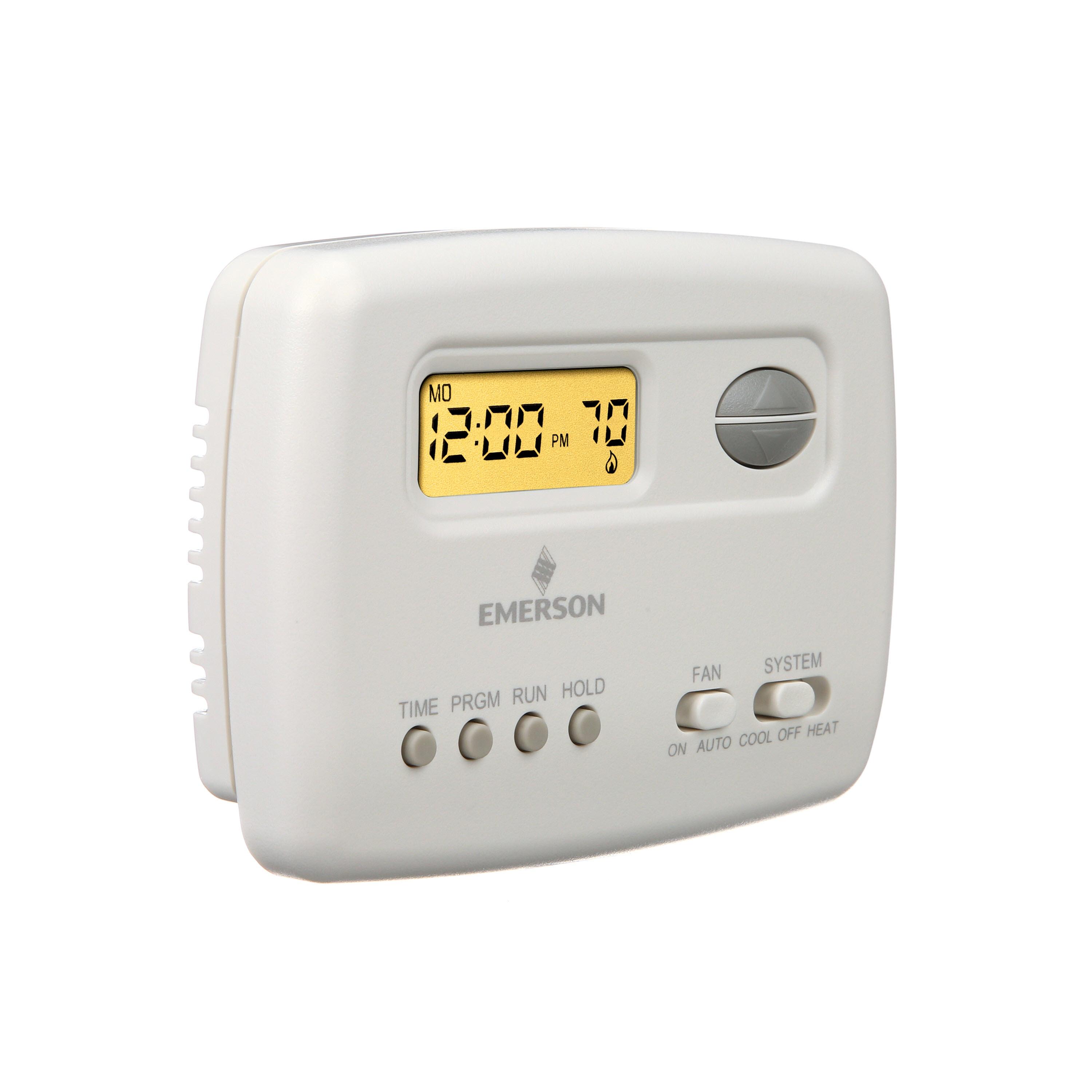 Emerson 1F78-151 Single-Stage Programmable Digital Thermostat, 5-2 Day