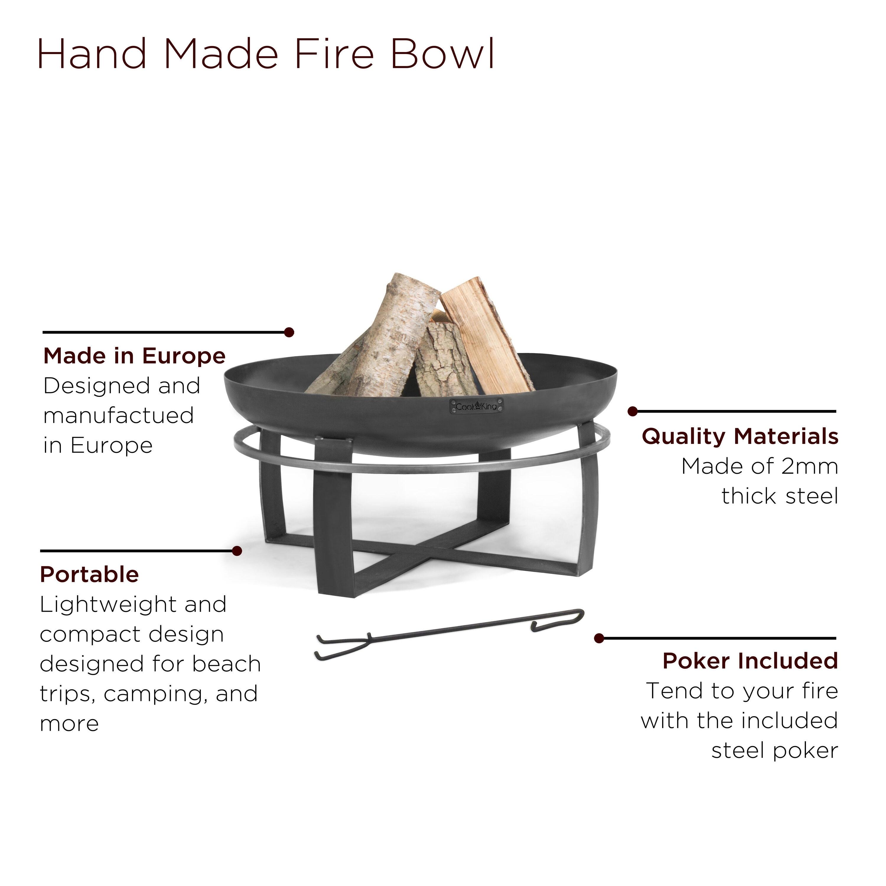 Cook King Viking Wood Burning Fire Pit