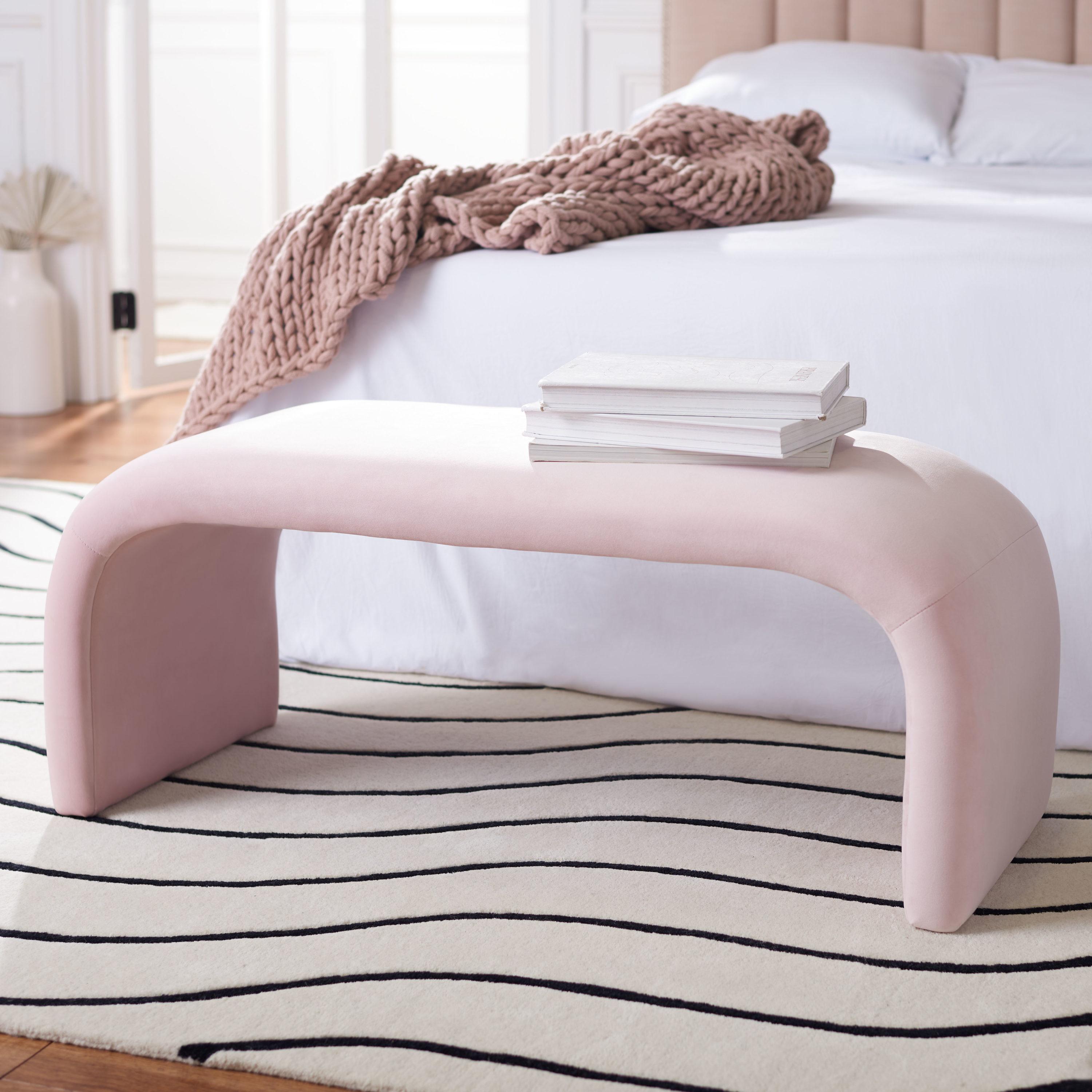 Tenko Bench - Light Pink - Safavieh