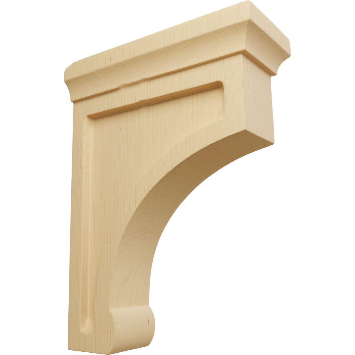 Alder Medium Wood Corbel Bracket 2.5"W x 6"D x 8"H