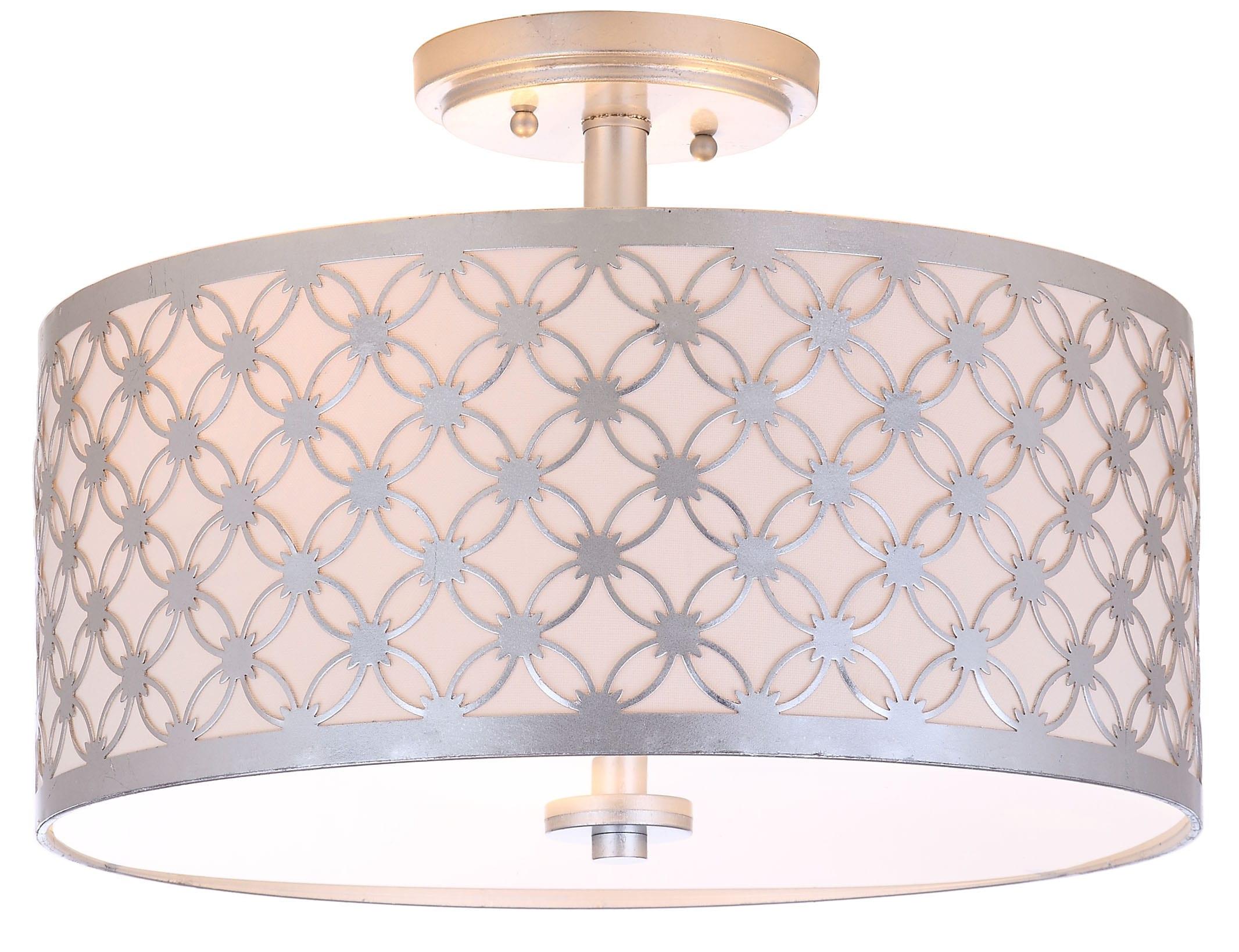 Hutch Flush Mount - FLU4002 - Silver - Safavieh