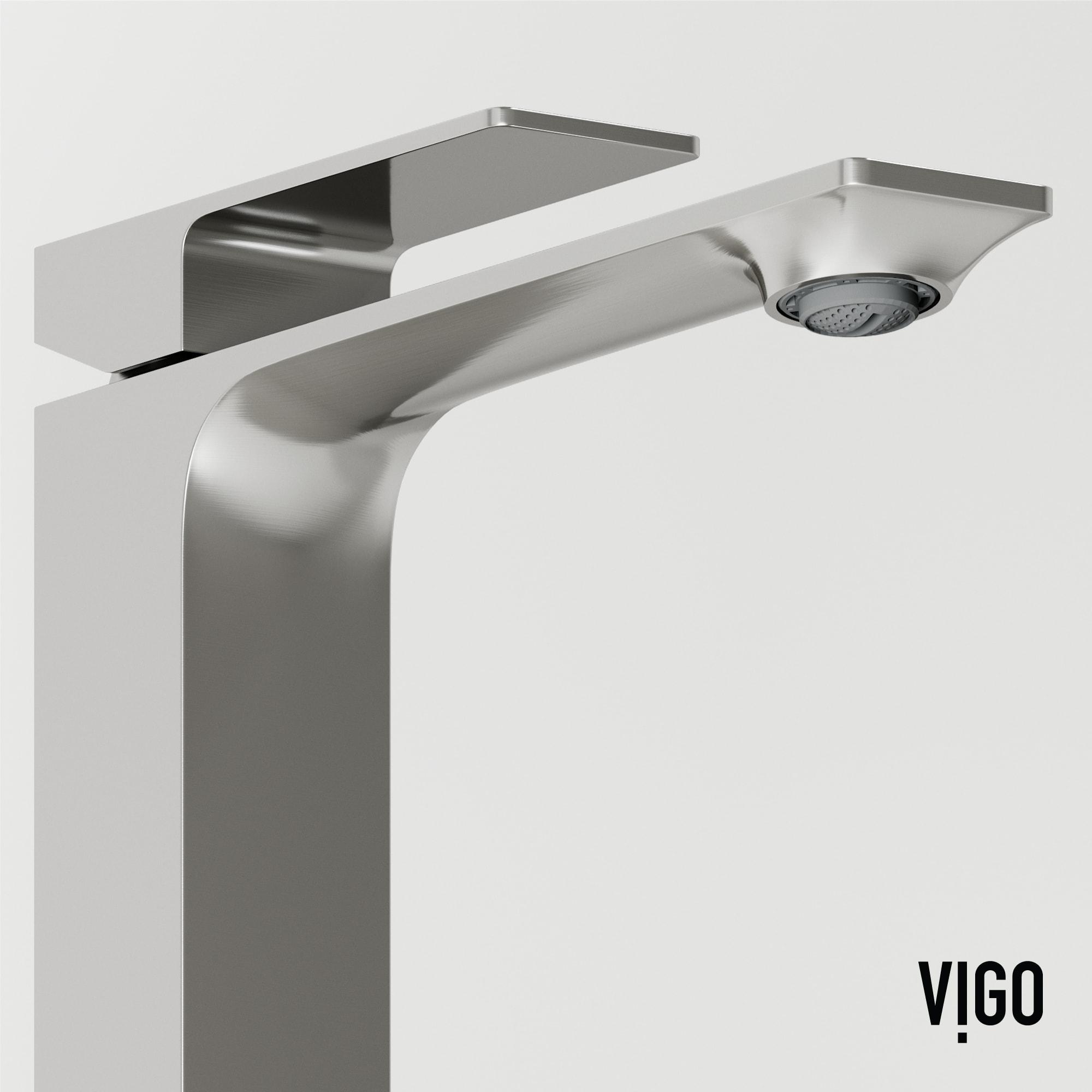 Dunn 11" H Single Handle Vessel Sink Bathroom Faucet