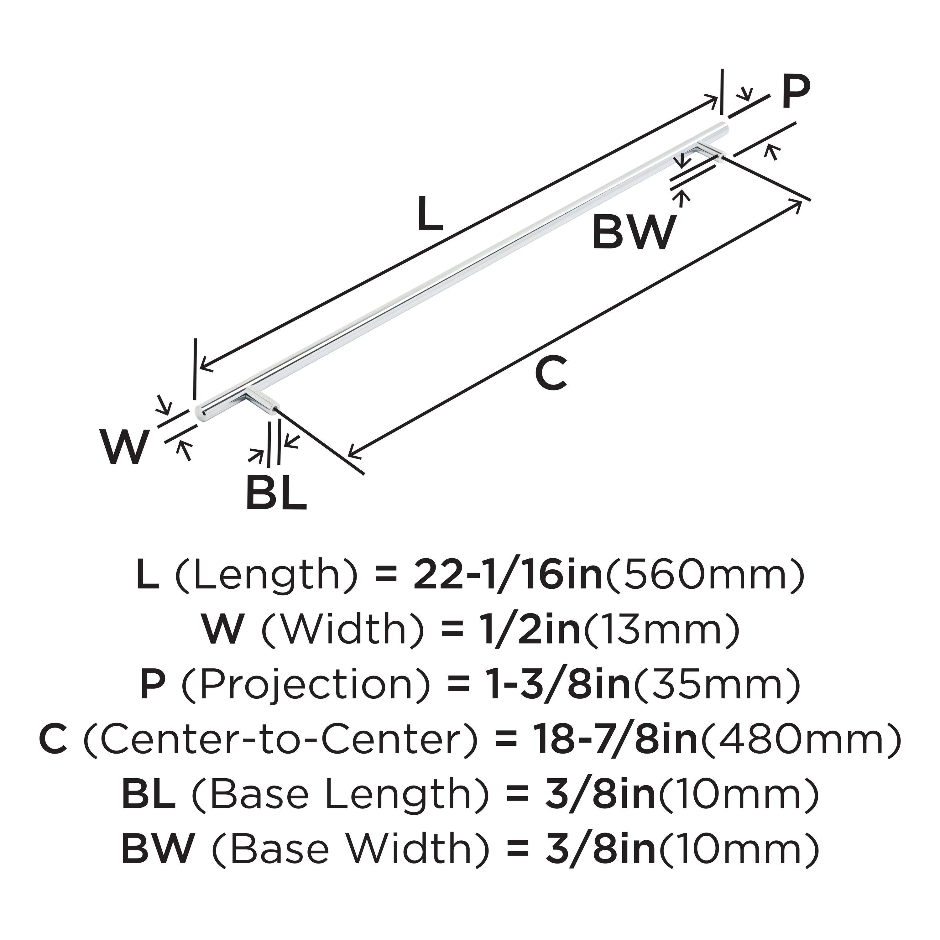 18 7/8" Center to Center Bar Pull