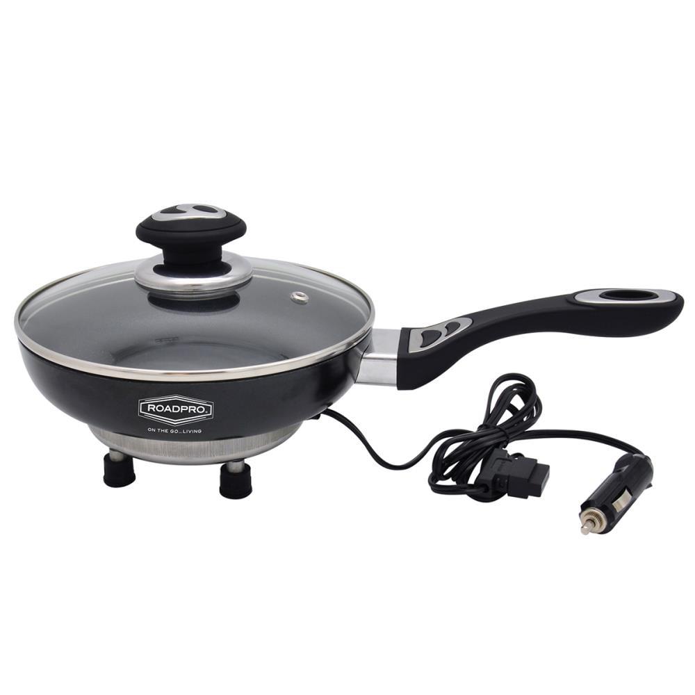 RoadPro 12 Volt Portable Electric Cooking Frying Pan w/ Non-Stick Surfaces
