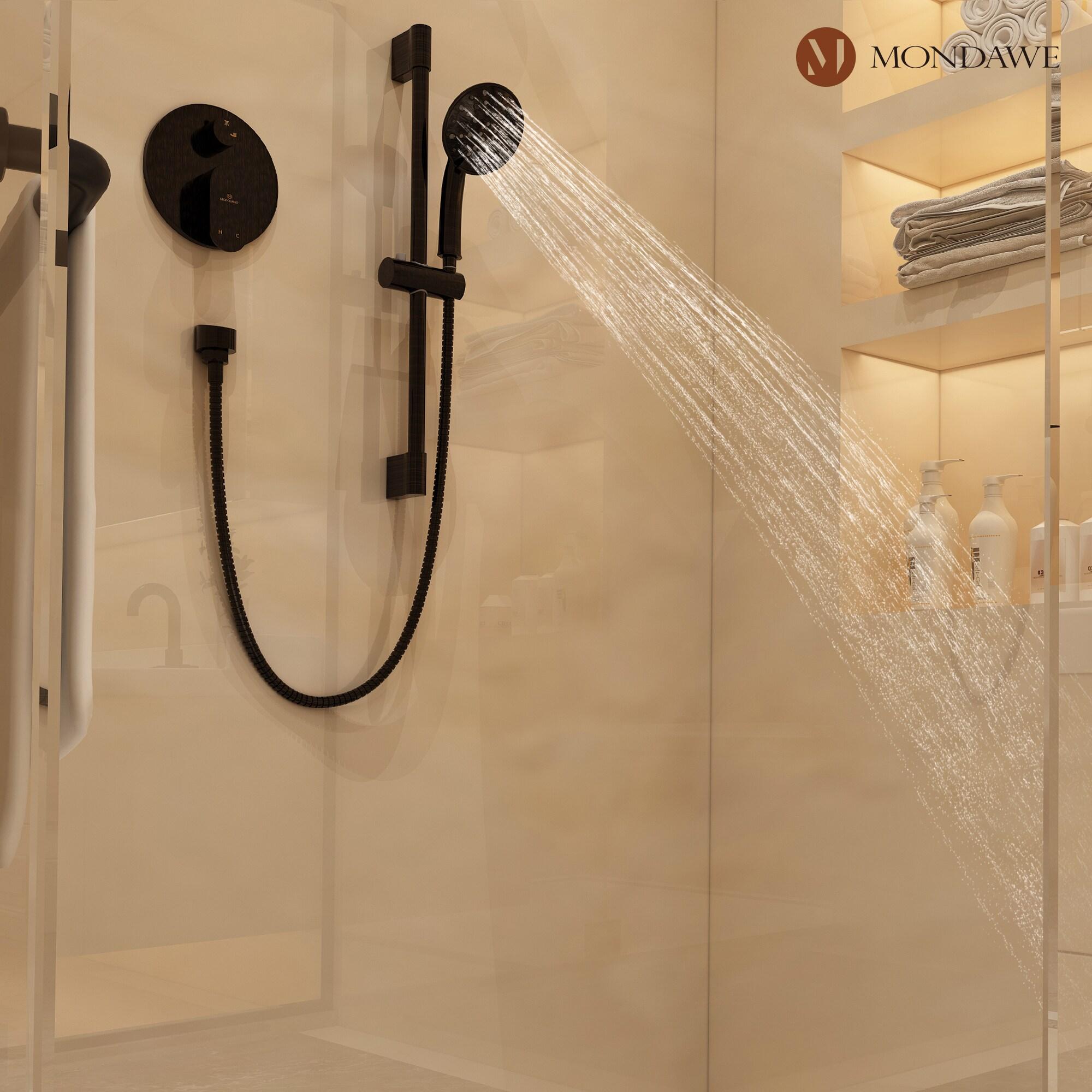 mondawe Calliope Wall Mounted 2-Function Retro Pressure-Balanced Shower System with 3 Setting Handheld MD-A3815-ORB