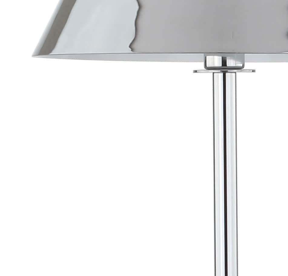 JONATHAN Y JYL6005A Roxy 60" Metal LED Floor Lamp, Contemporary, Modern, Transitional for living room, dinning room, bedroom, office Bulb Included, Chrome