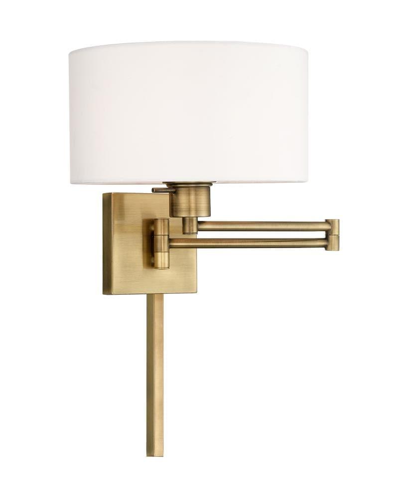 Livex Lighting 1 - Light Wall Light in  Antique Brass