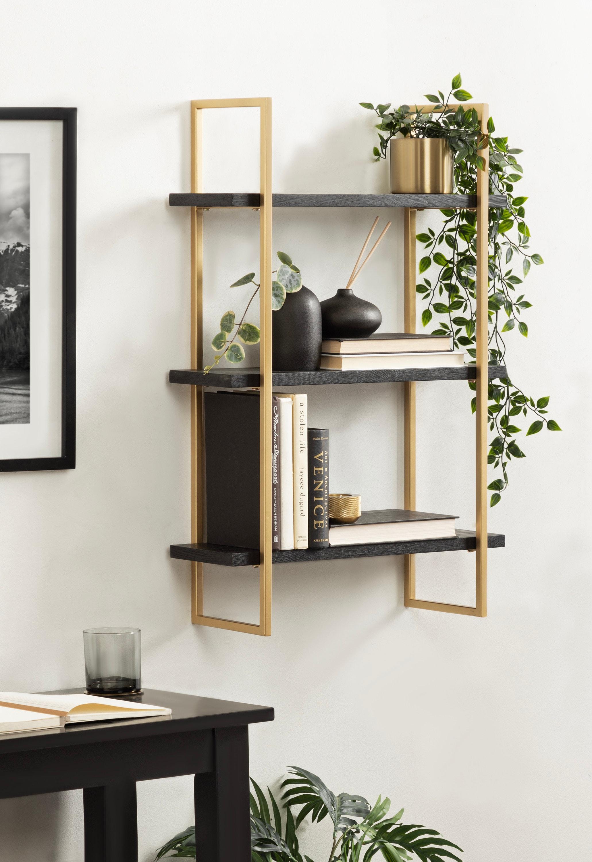Kate and Laurel 3 Piece Solid Wood Tiered Shelf