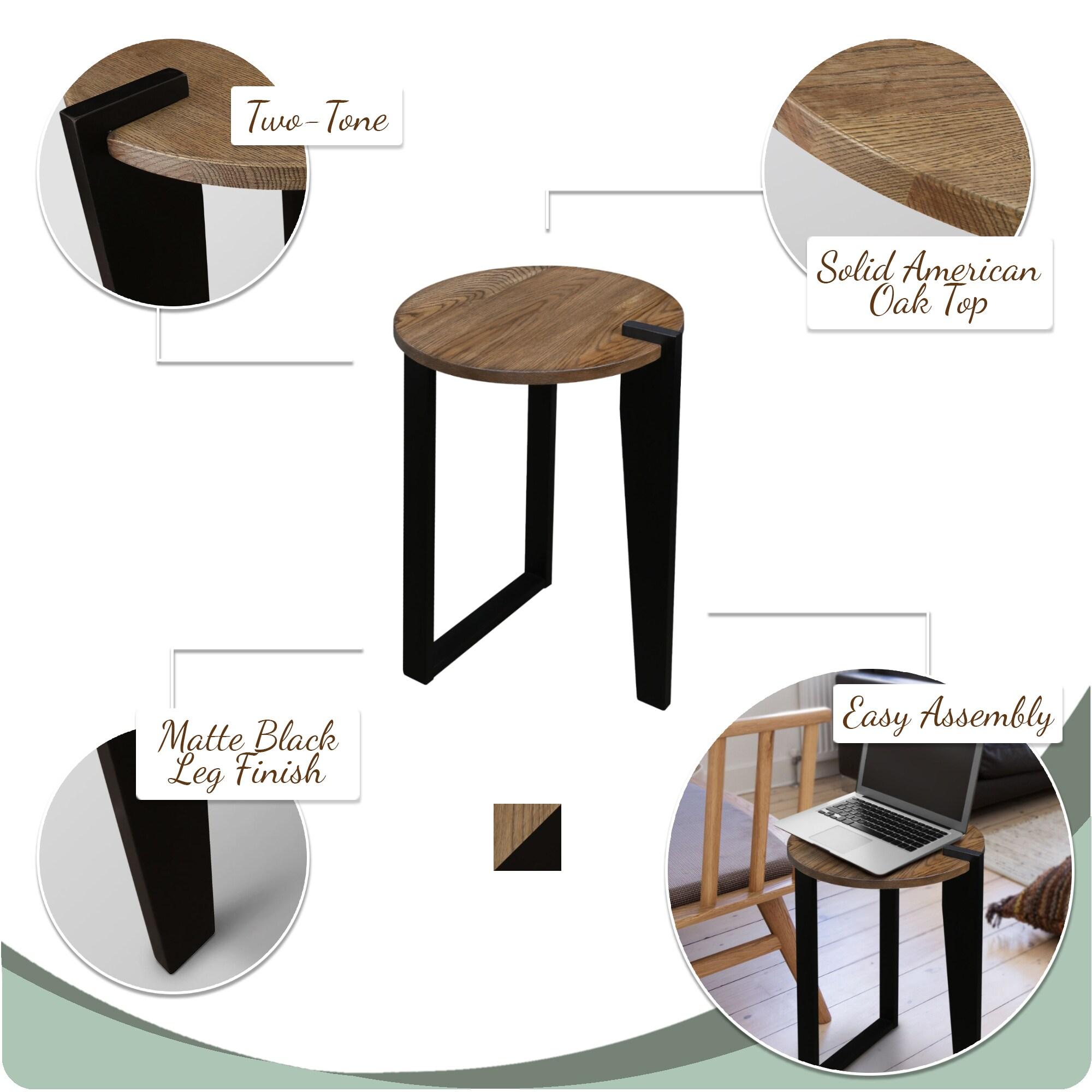 American Trails Sundial Round End Table