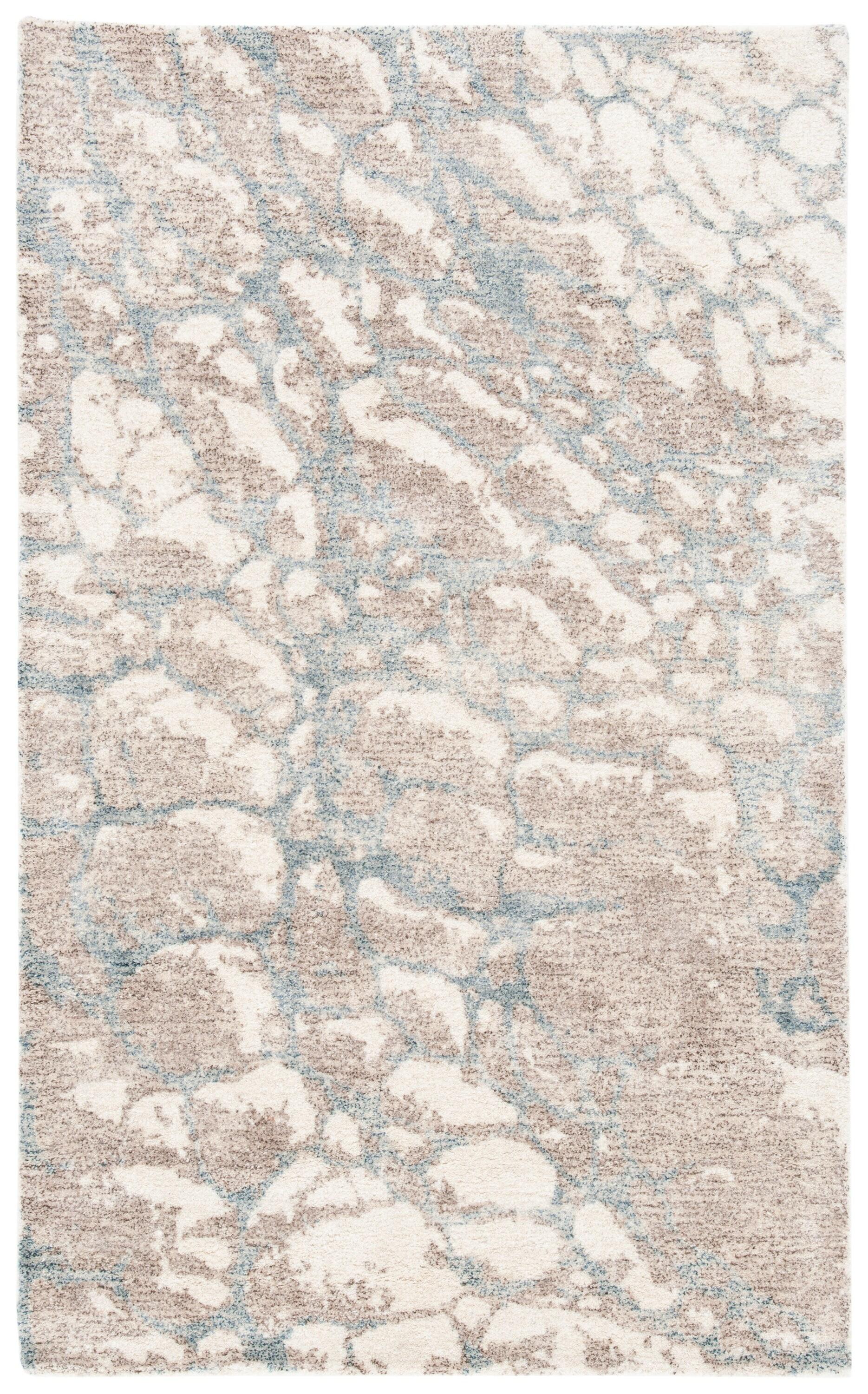 Restoration Vintage RVT112 Hand Tufted Indoor Accent Rug - 3'x5' - Light Brown/Ivory - Safavieh