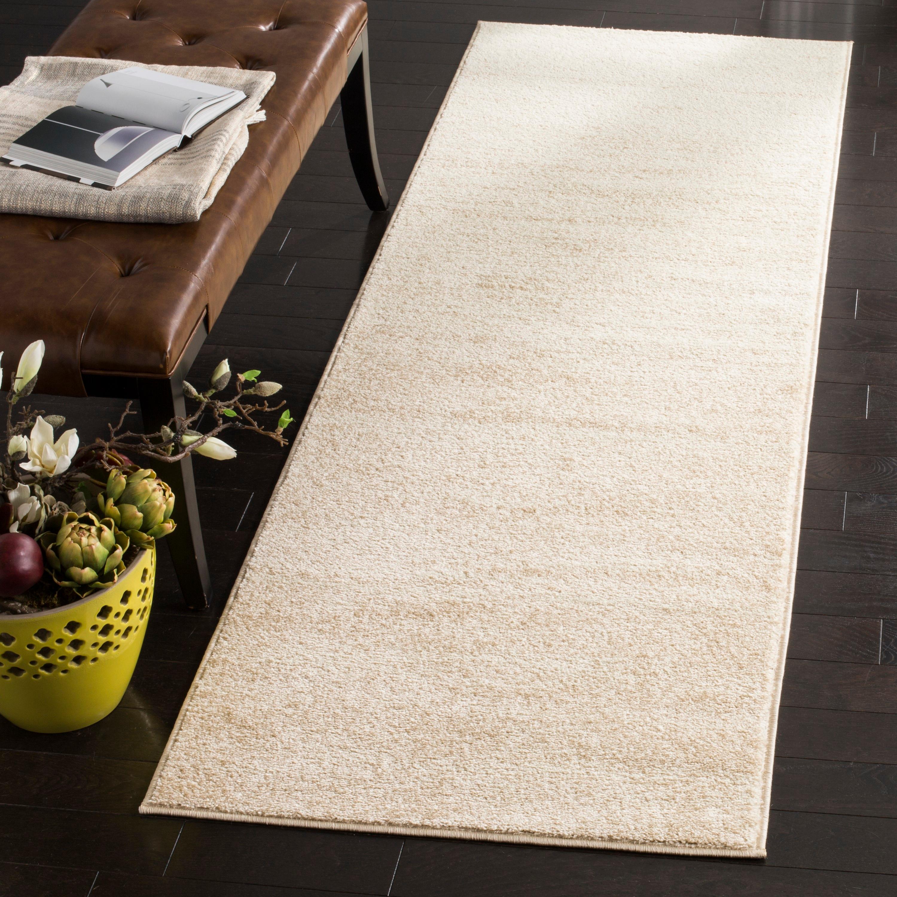 Adirondack ADR113 Machine Made Indoor Runner - Champagne/Cream - 2'-6"x8' - Safavieh