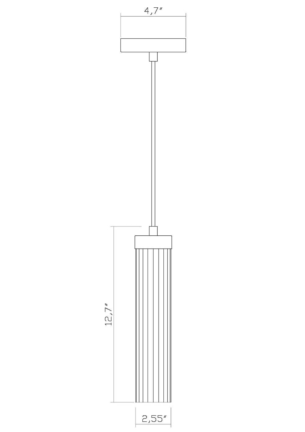 Z-Lite Beau 1 - Light Pendant in  Brushed Nickel