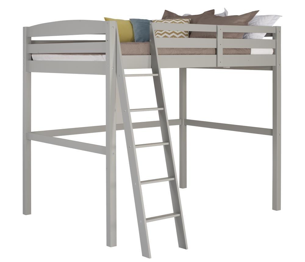 Camaflexi Tribeca Concord Full Size Loft Bed, Gray 100% Solid Wood
